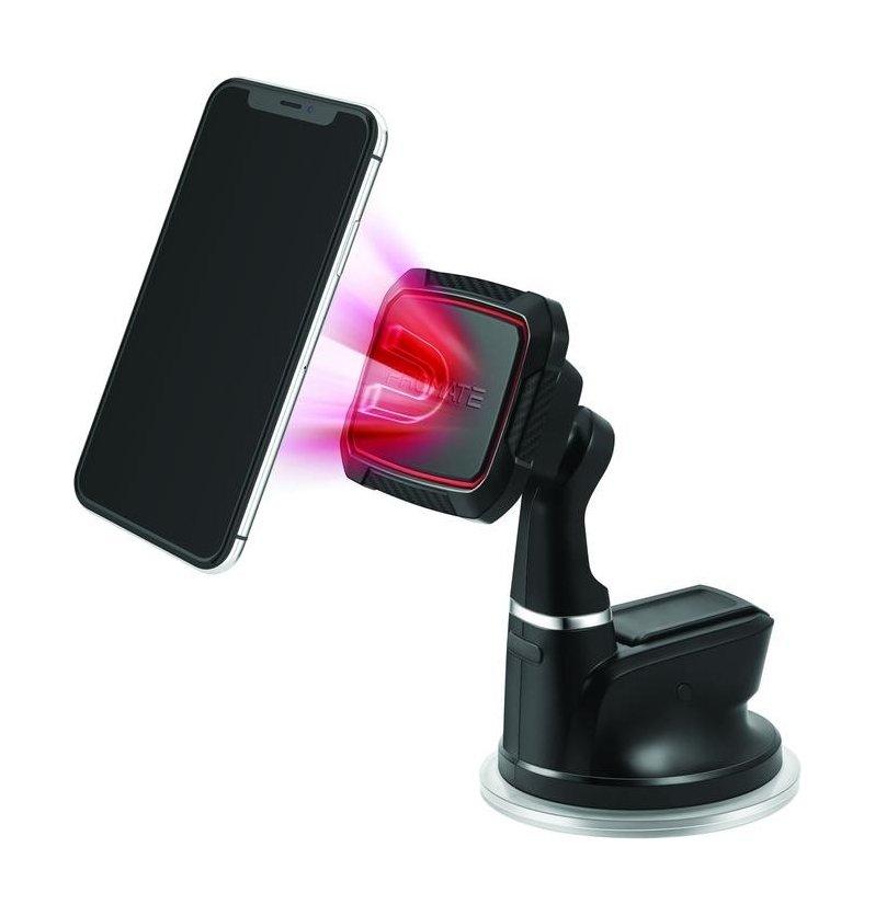 Promate MagMount-5 Anti-Slip Cradle Free Magnetic Car Mount - Maroon