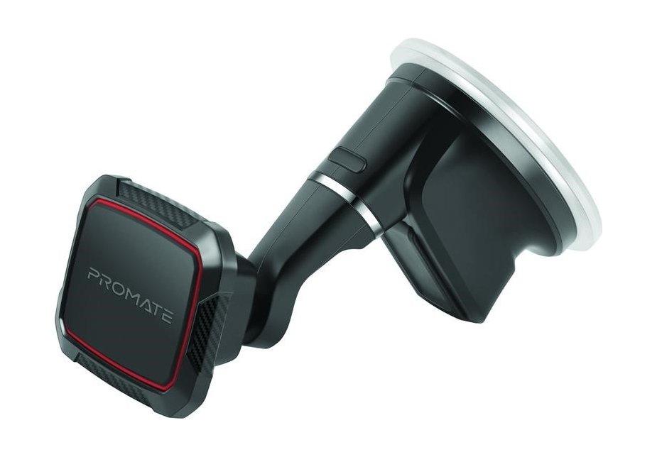 Promate MagMount-5 Anti-Slip Cradle Free Magnetic Car Mount - Maroon
