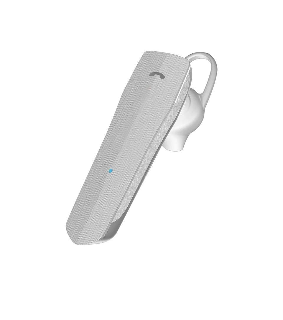 Promate Nomad Ultra-Slim Professional Wireless Mono Headset - White