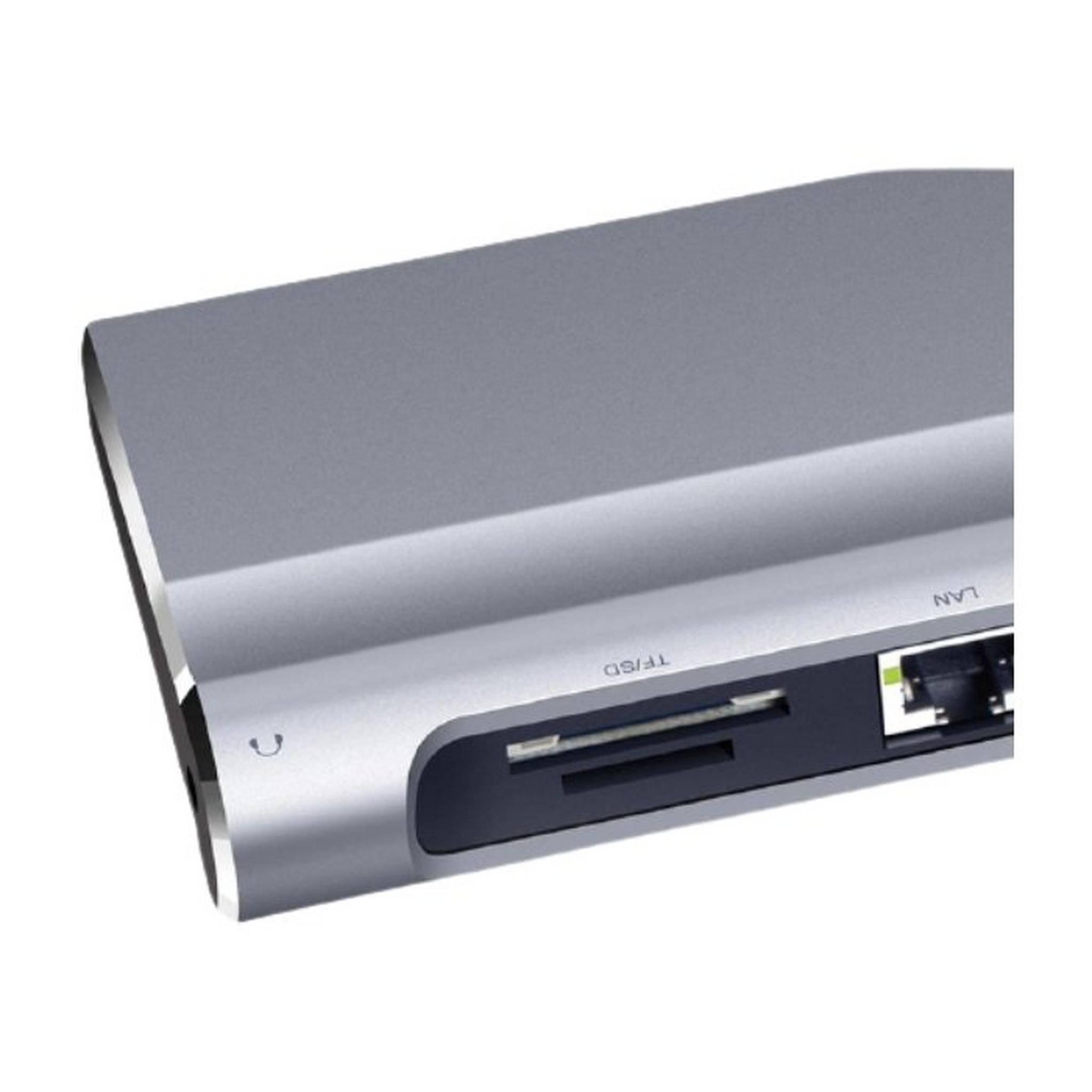 Promate BaseLink-C All-in-1 USB-C Docking Station with 87W Power Delivery