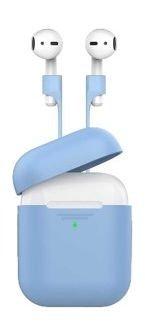 Promate Protective Case and Strap Kit for Airpods - Blue