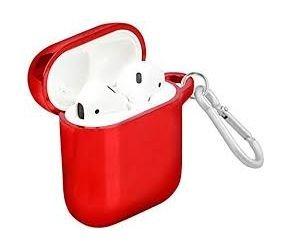Promate AirPods Case Cover with Keychain - Red