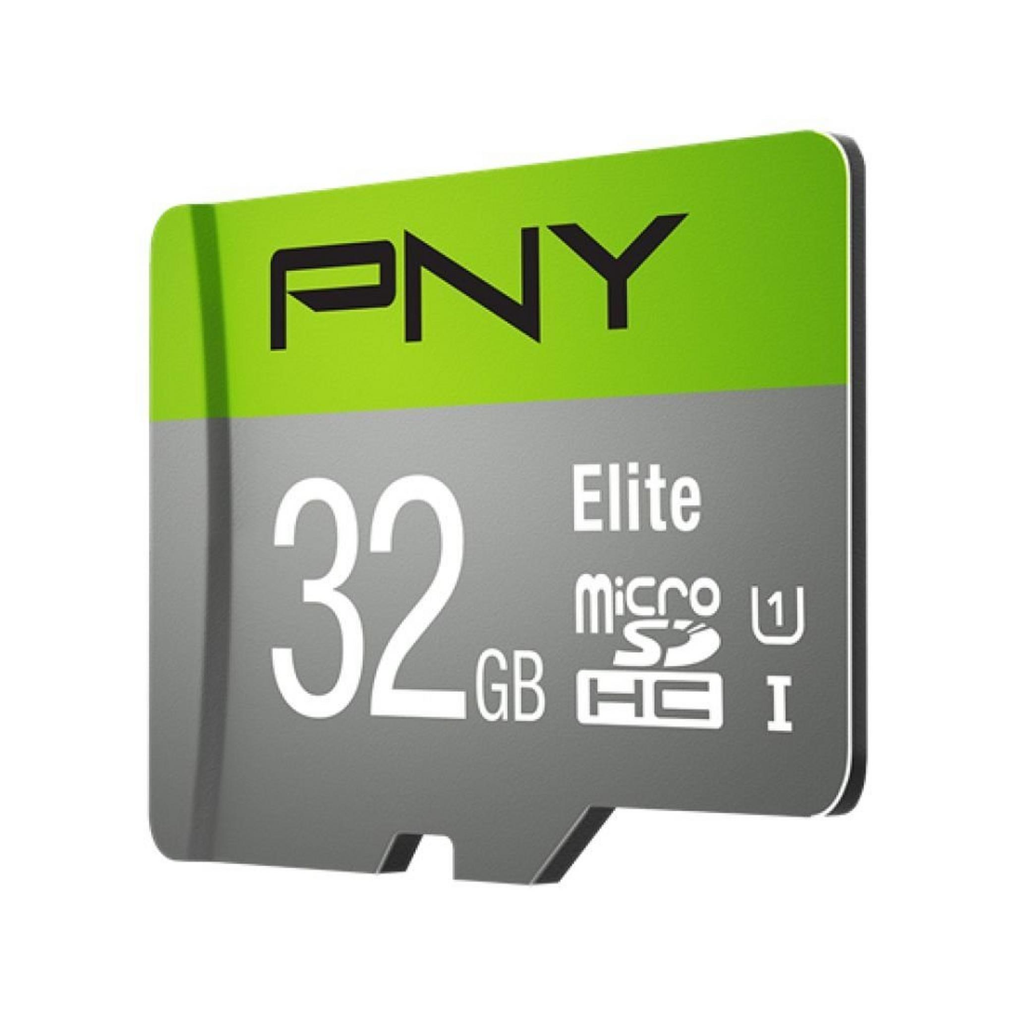 PNY Elite MicroSDHC Card 32 GB Class 10 Memory Card