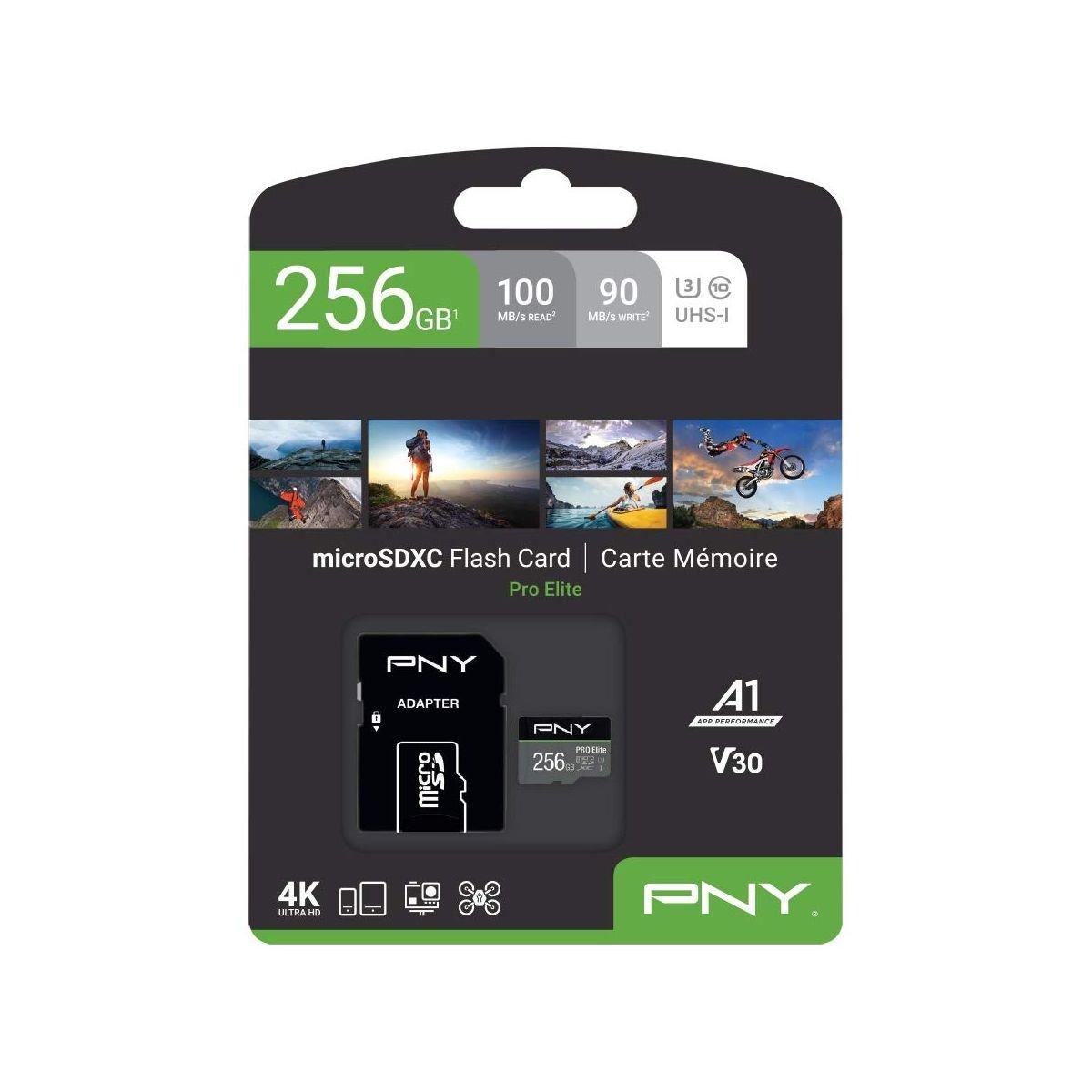 PNY PRO Elite MicroSD Card 256GB