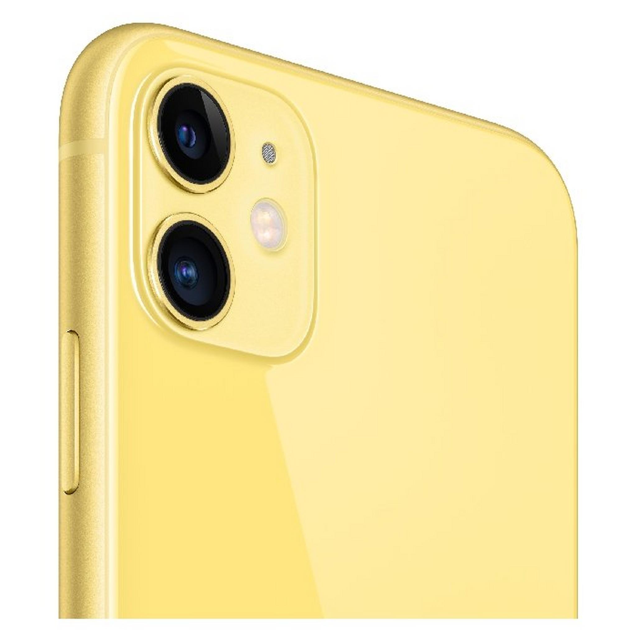 هاتف أبل أيفون ١١ بسعة ١٢٨ جيجابايت - أصفر
