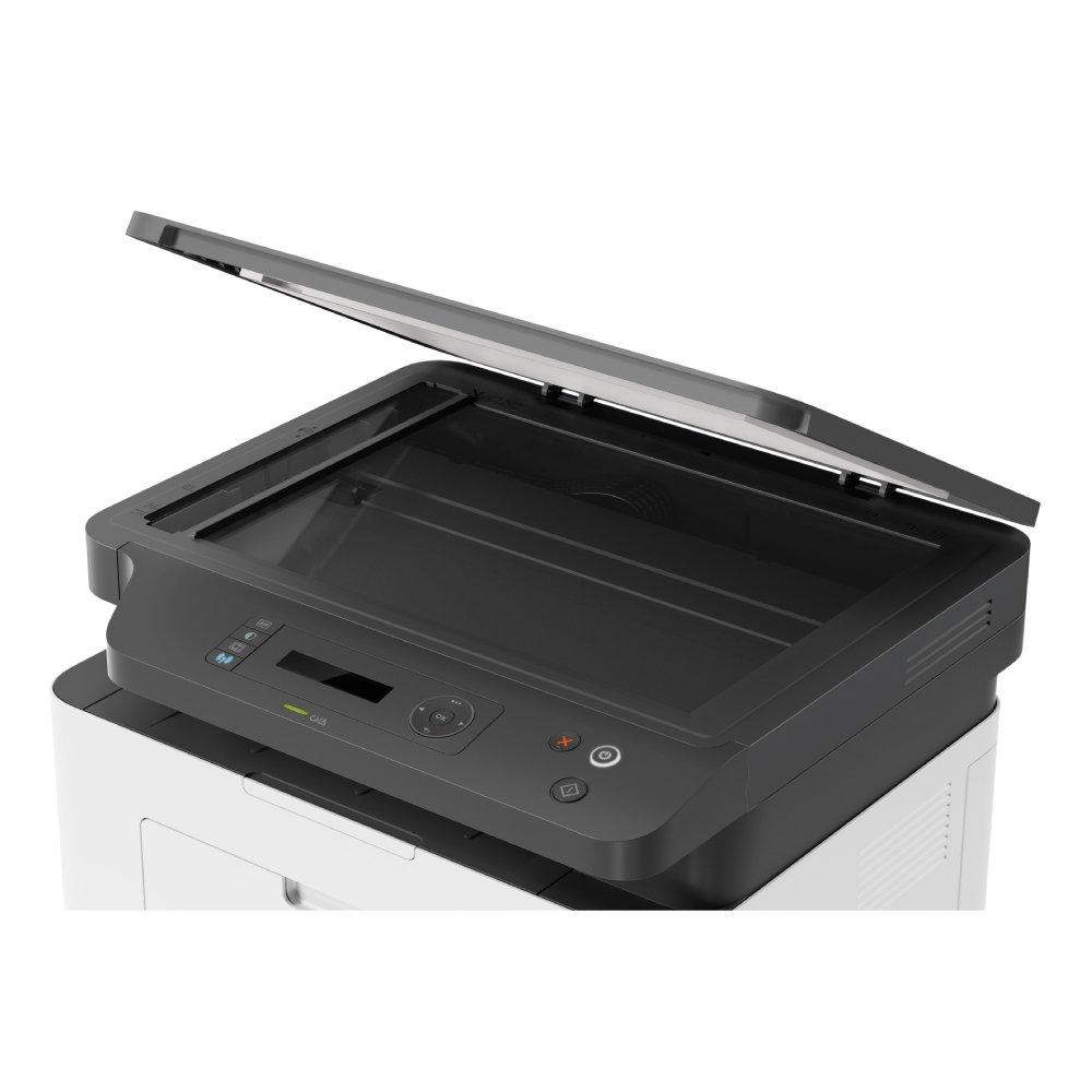 طابعة ليزر لاسلكية متعددة الوظائف 3 في 1 من إتش بي، 4ZB83A - أبيض