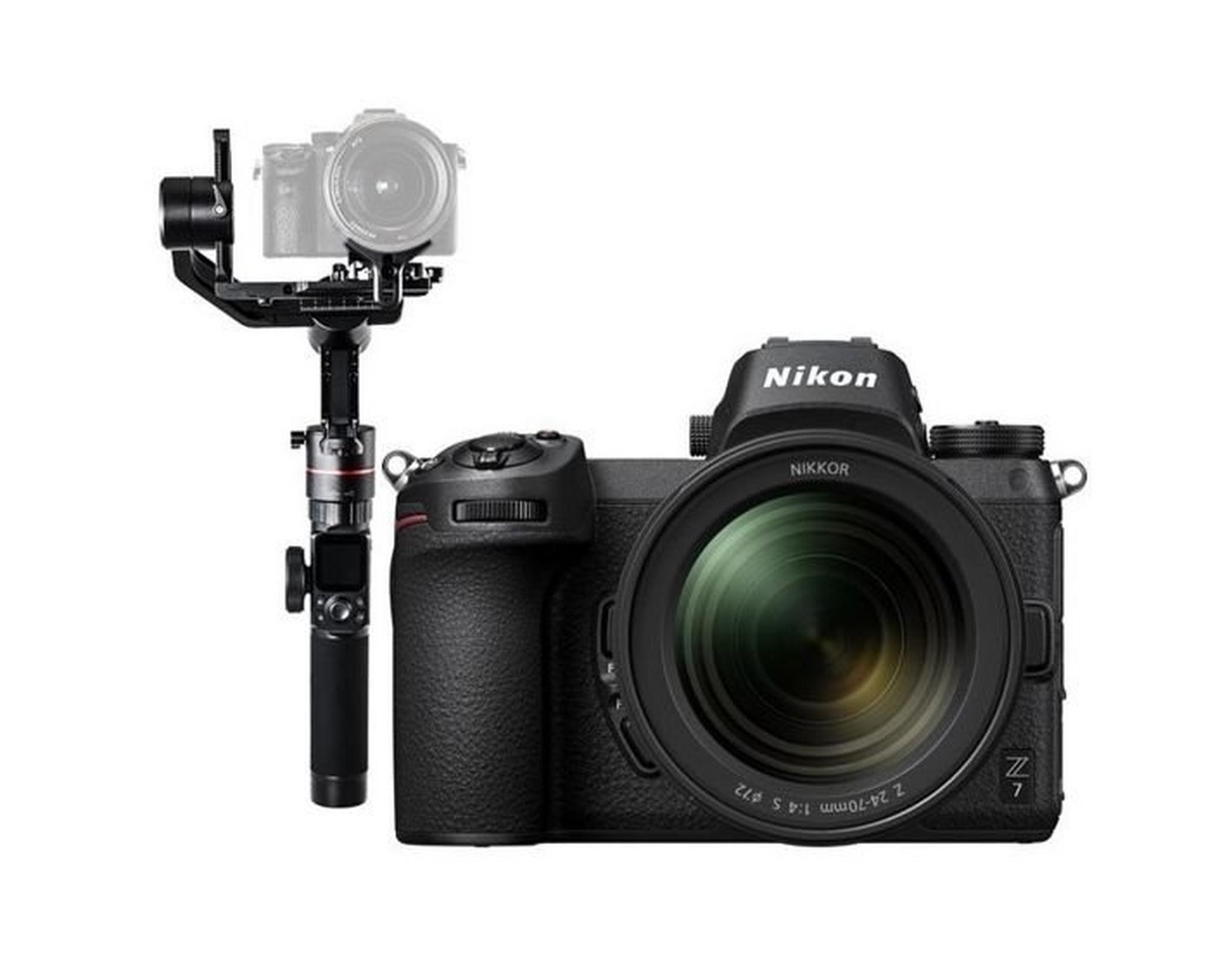 Nikon Z 7 Mirrorless Digital Camera With 24-70mm Lens + eiyuTech AK2000 Wi-Fi Gimbal Stabilizer