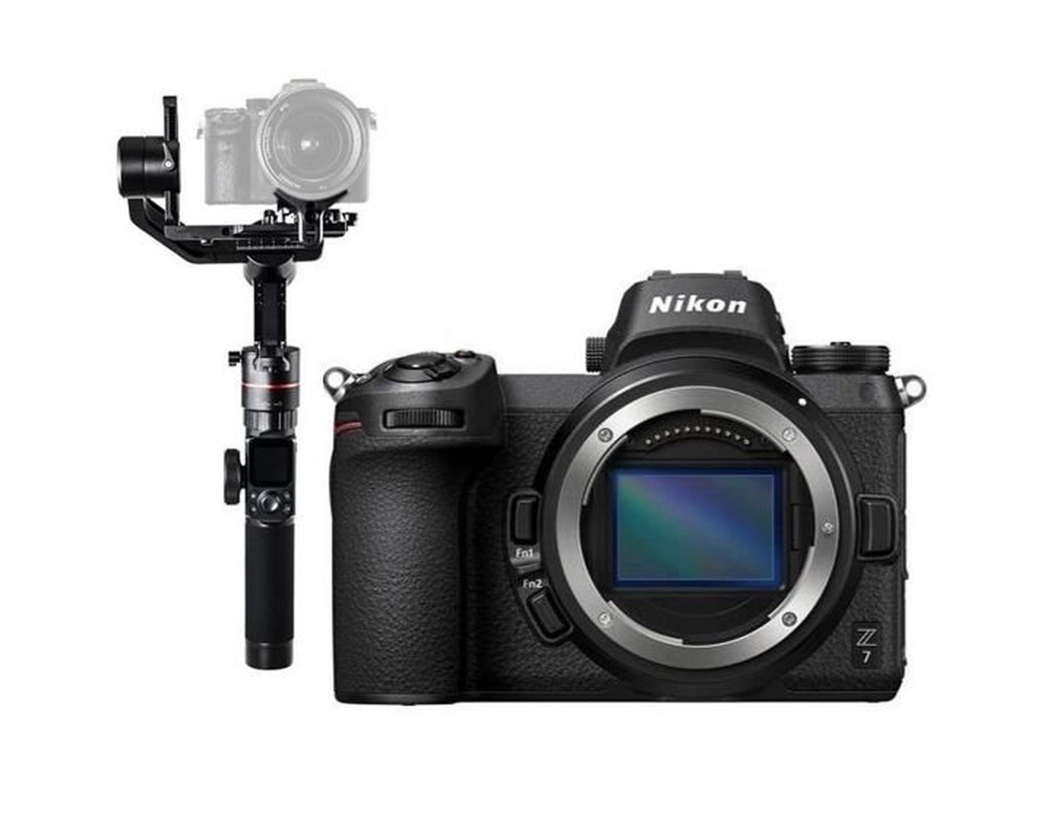 نيكون Z 7 كاميرا ديجيتال بدون مرايا مع (الهيكل فقط) + حامل الكاميرات اليدوي المتزن AK2000مع واي فاي من فيو تك