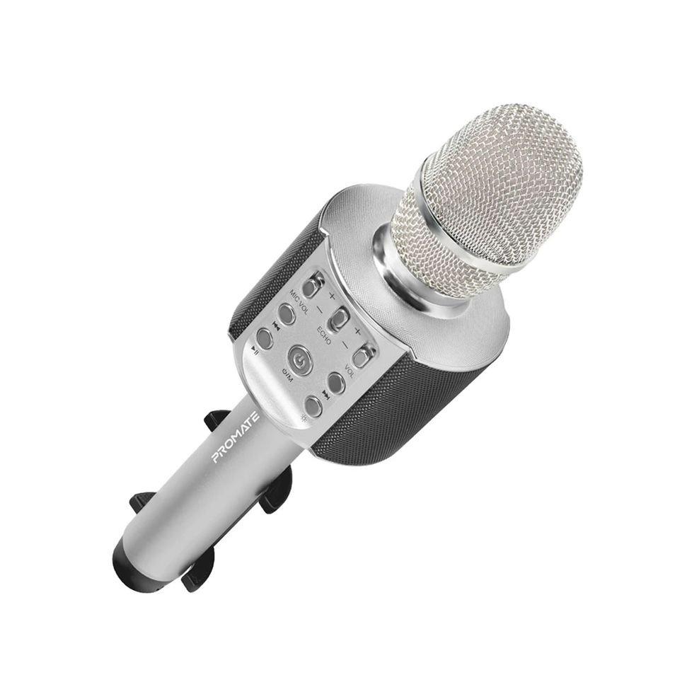 Promate Wireless Karaoke Microphone (VOCALMIC-4) - Silver