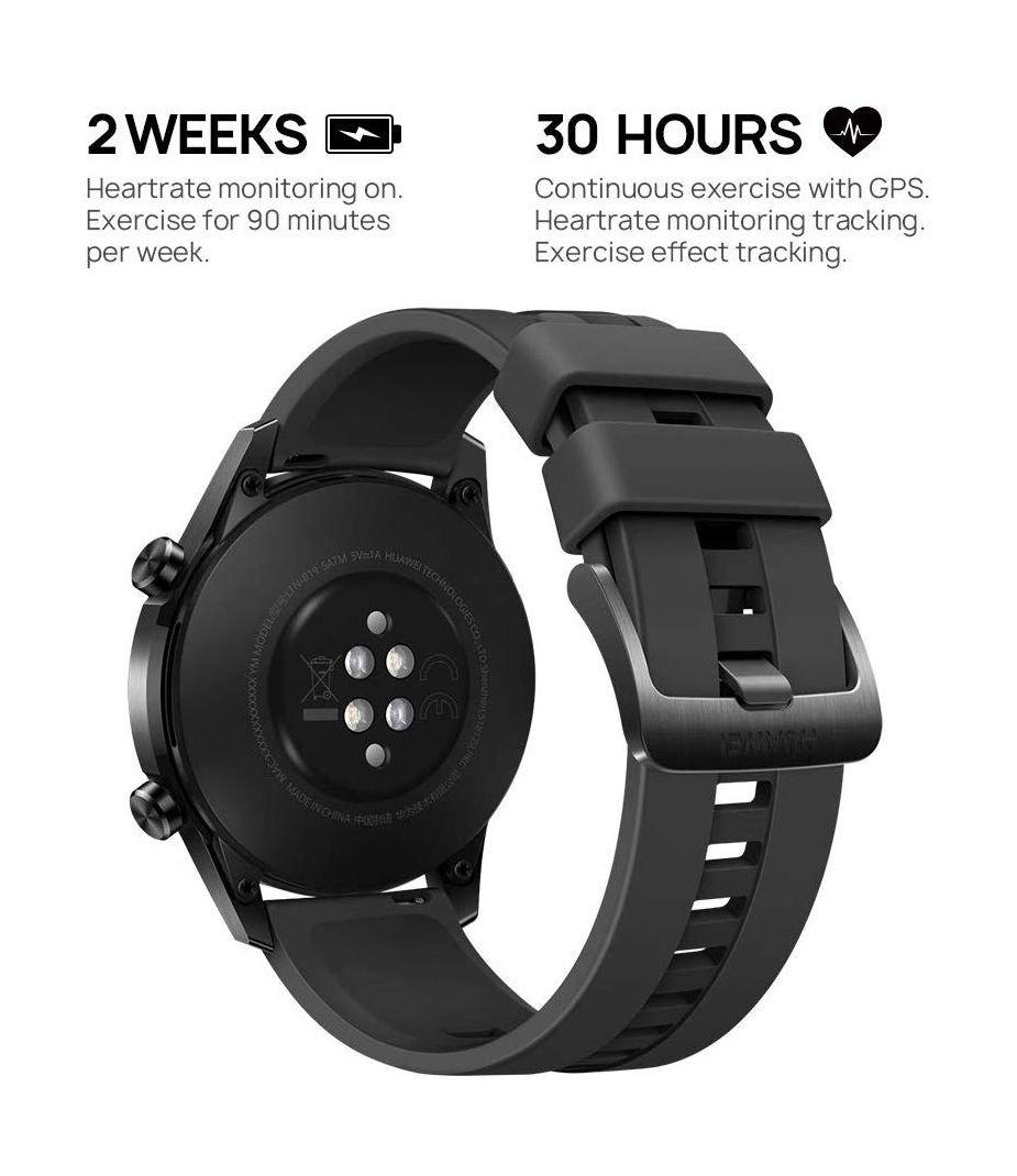 Huawei Watch GT 2 46mm Smart Watch - Matte Black