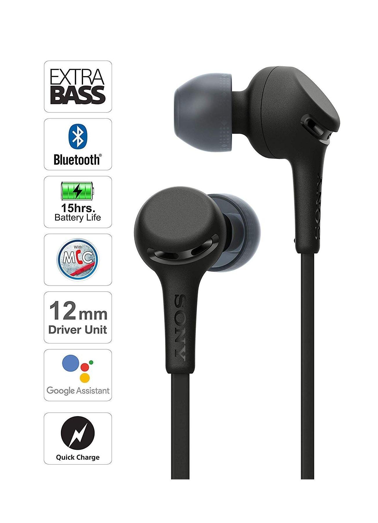 Sony Extra Bass Wireless In-Ear Earphone (WI-XB400/BZE) - Black