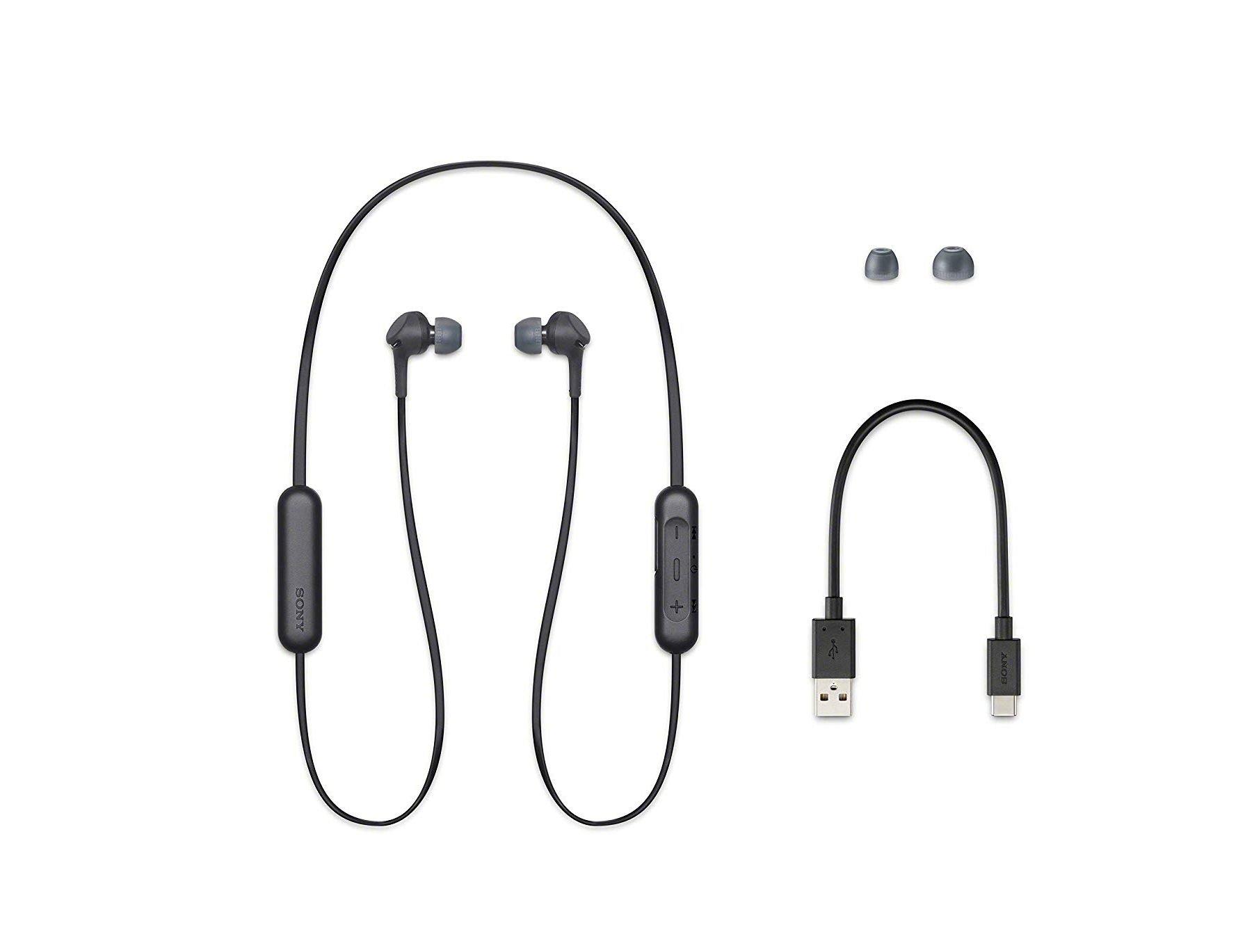 Sony Extra Bass Wireless In-Ear Earphone (WI-XB400/BZE) - Black