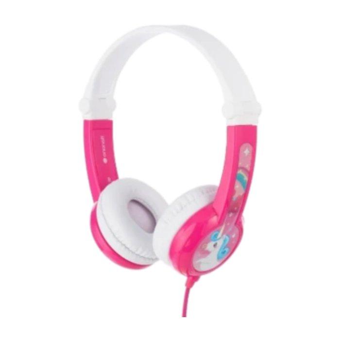BuddyPhones Connect Wired Kids Headphones - Pink