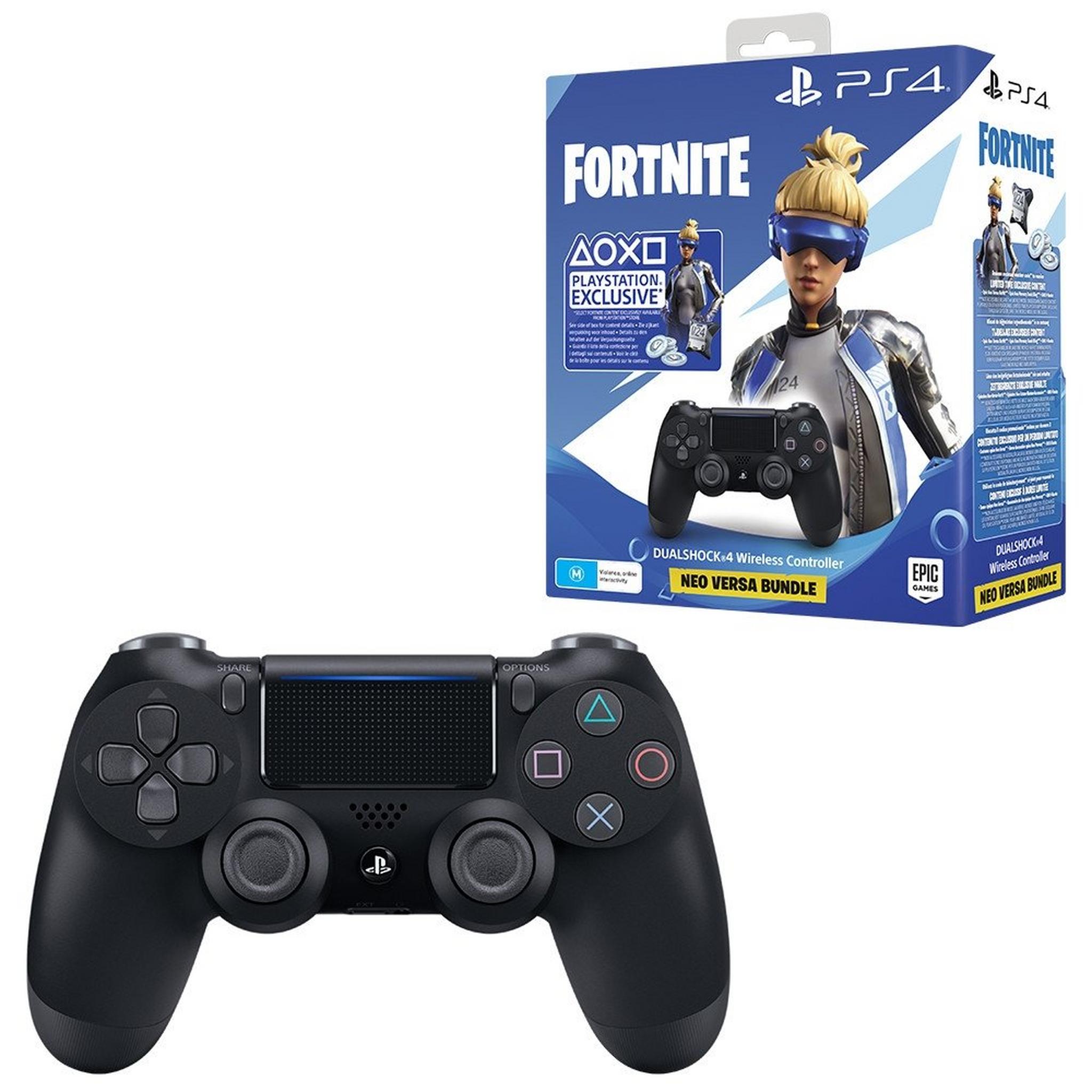 Sony PlayStation 4 DS4 Fortnite Neo Versa Wireless Controller + Crash Team Racing Nitro-Fueled - PlayStation 4 Game
