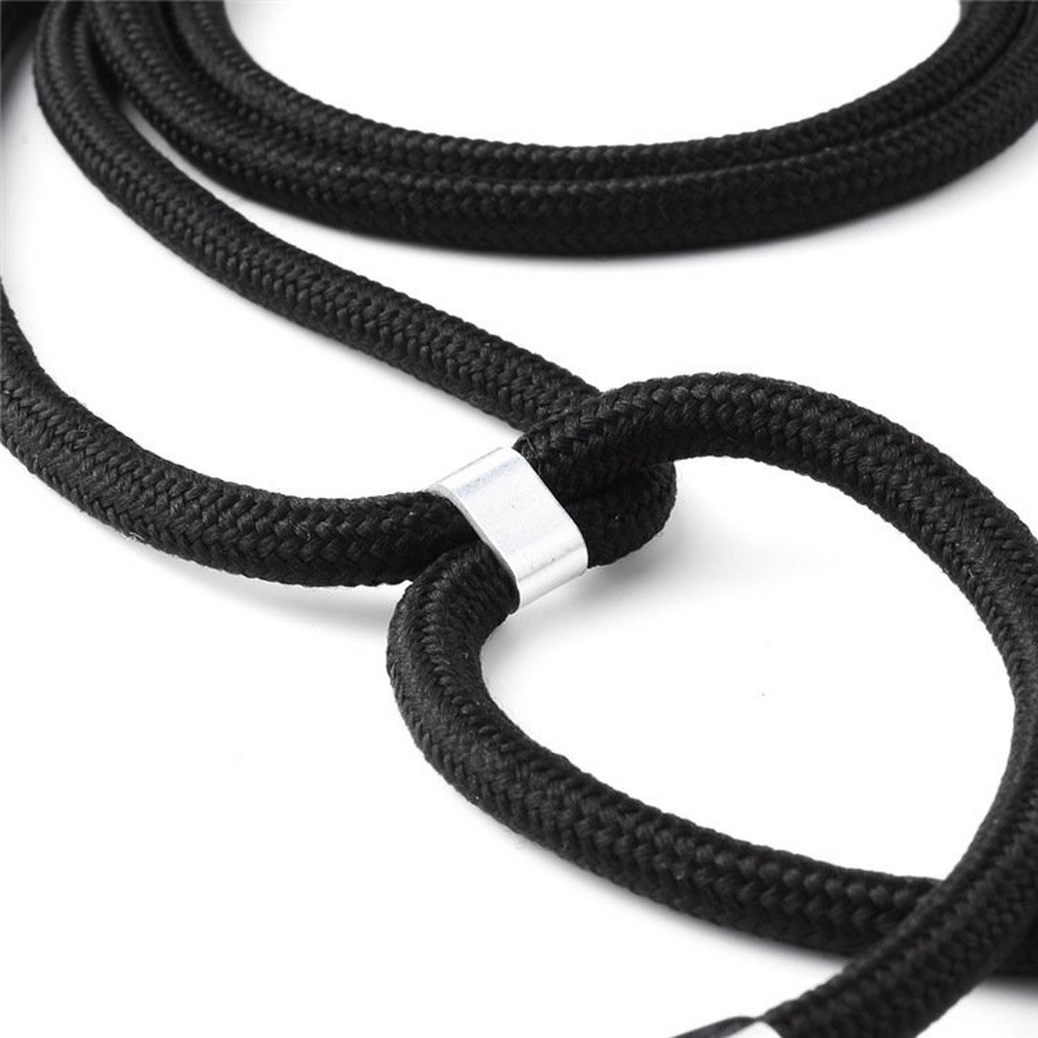 EQ Necklace String iPhone 11 Case - Black Strap