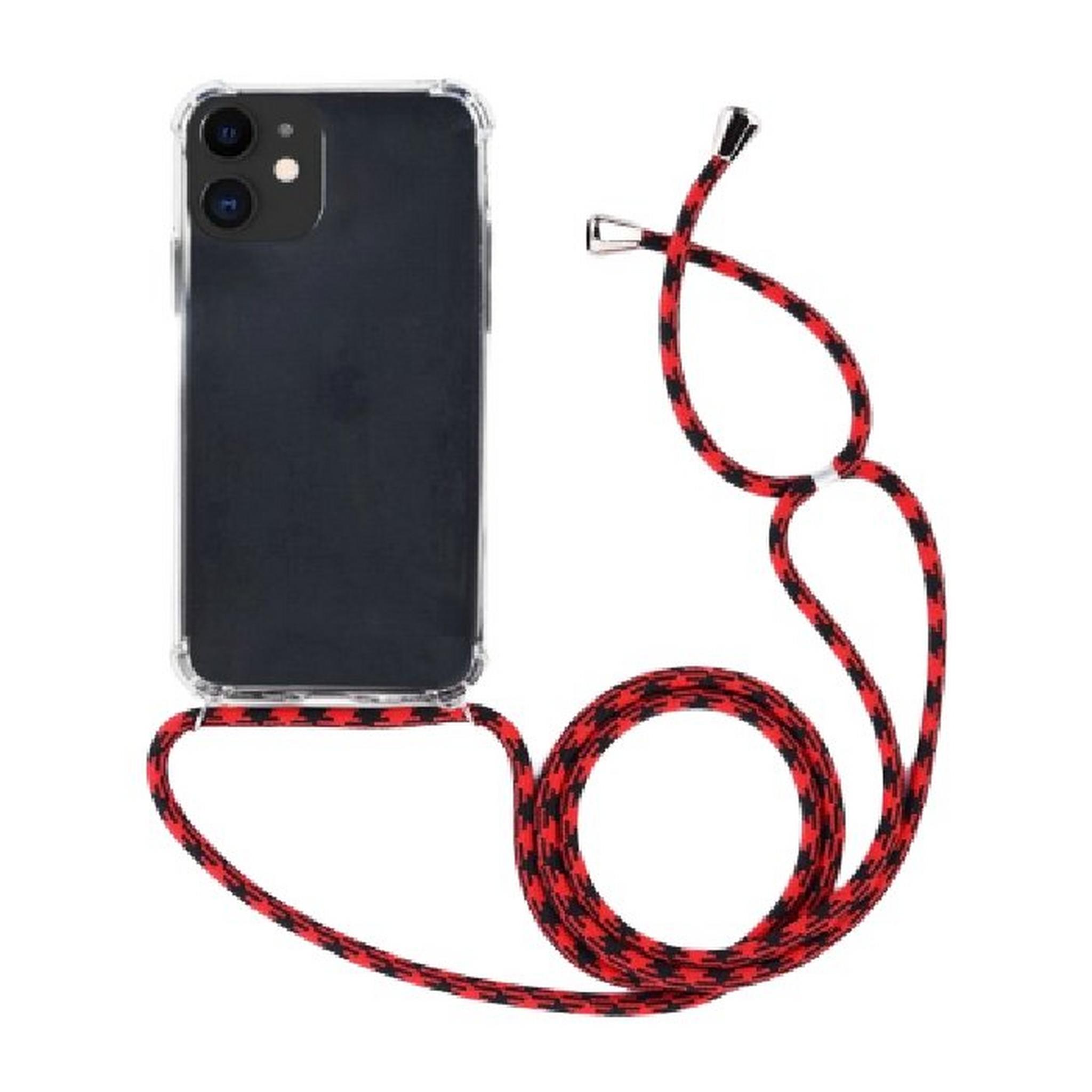 EQ Necklace String iPhone 11 Case - Red Strap