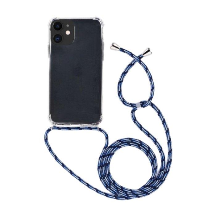 EQ Necklace String iPhone 11 Case - Blue Strap