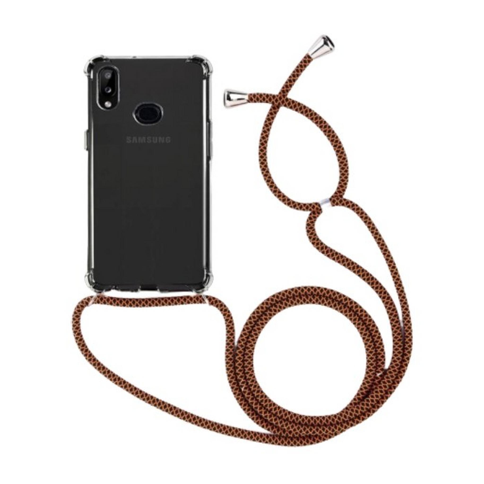 EQ Necklace String Samsung Galaxy A10S Case - Brown Strap