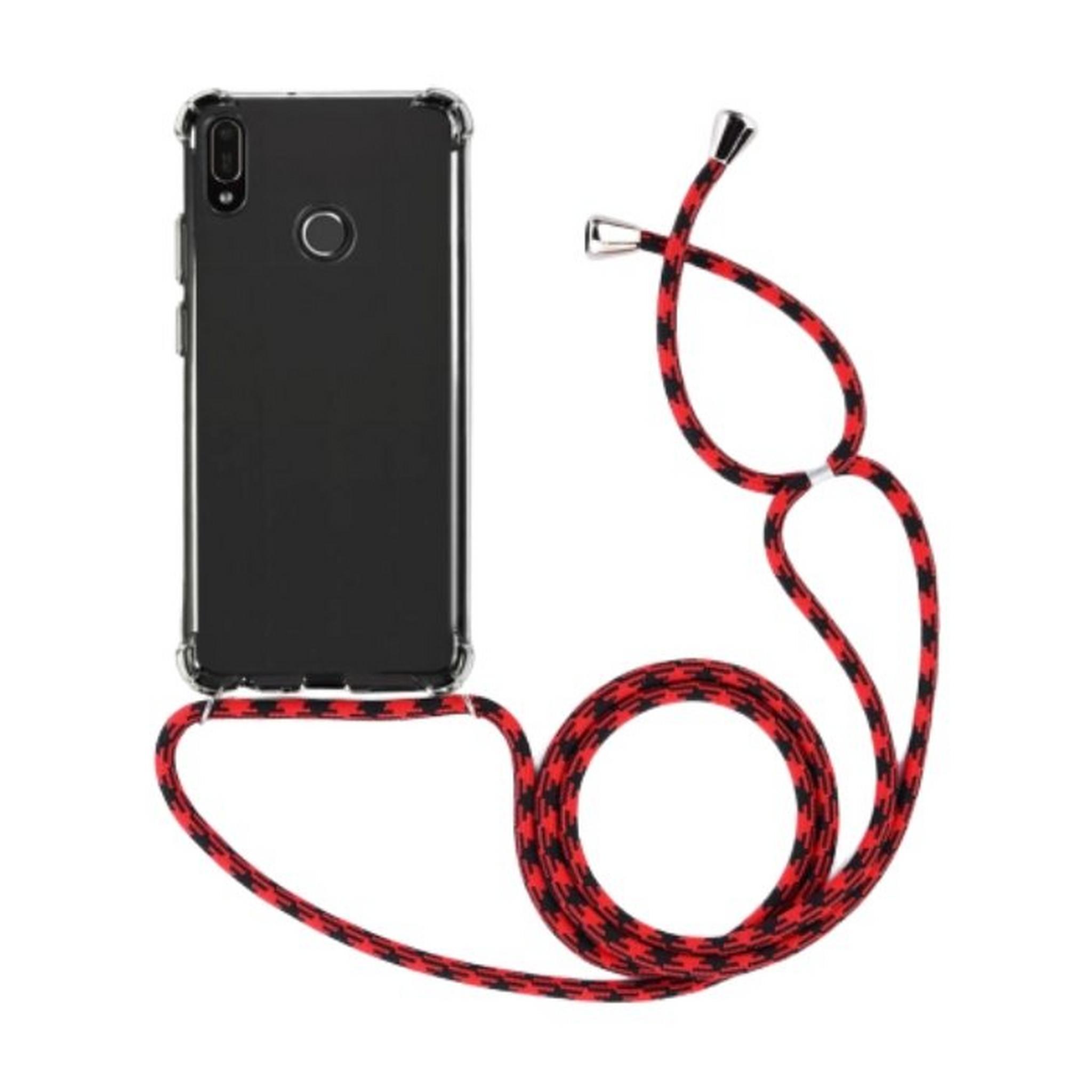 EQ Necklace String Huawei Y6 2019 Case - Red Strap