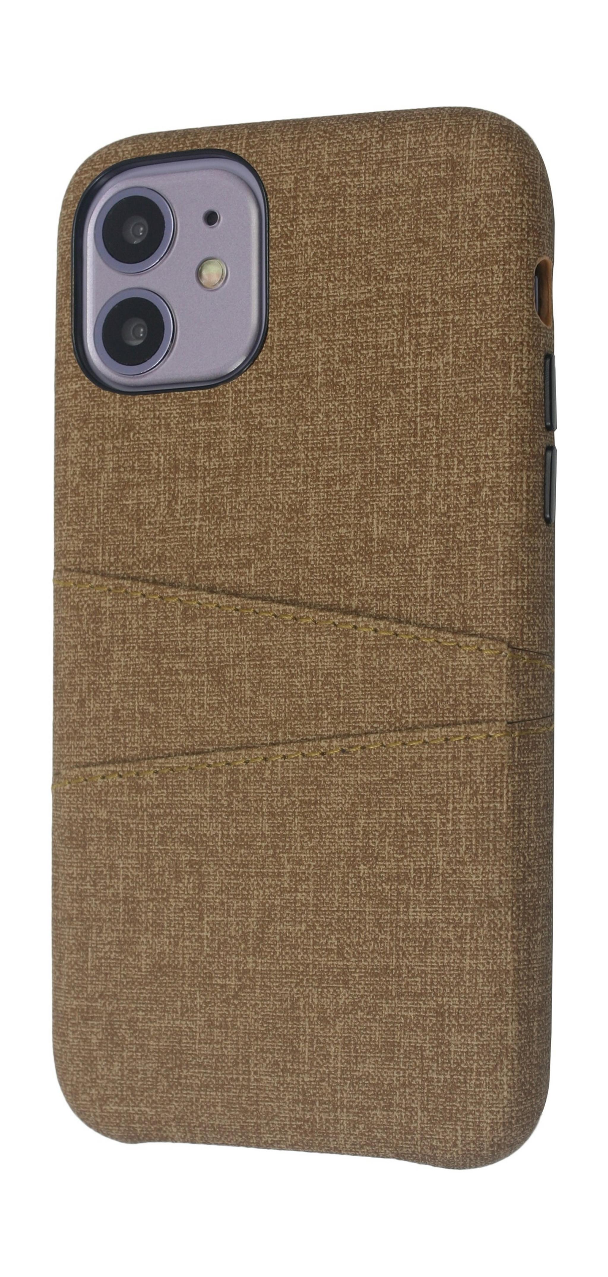 EQ iPhone 11 Blank Pocket Back Case - Brown