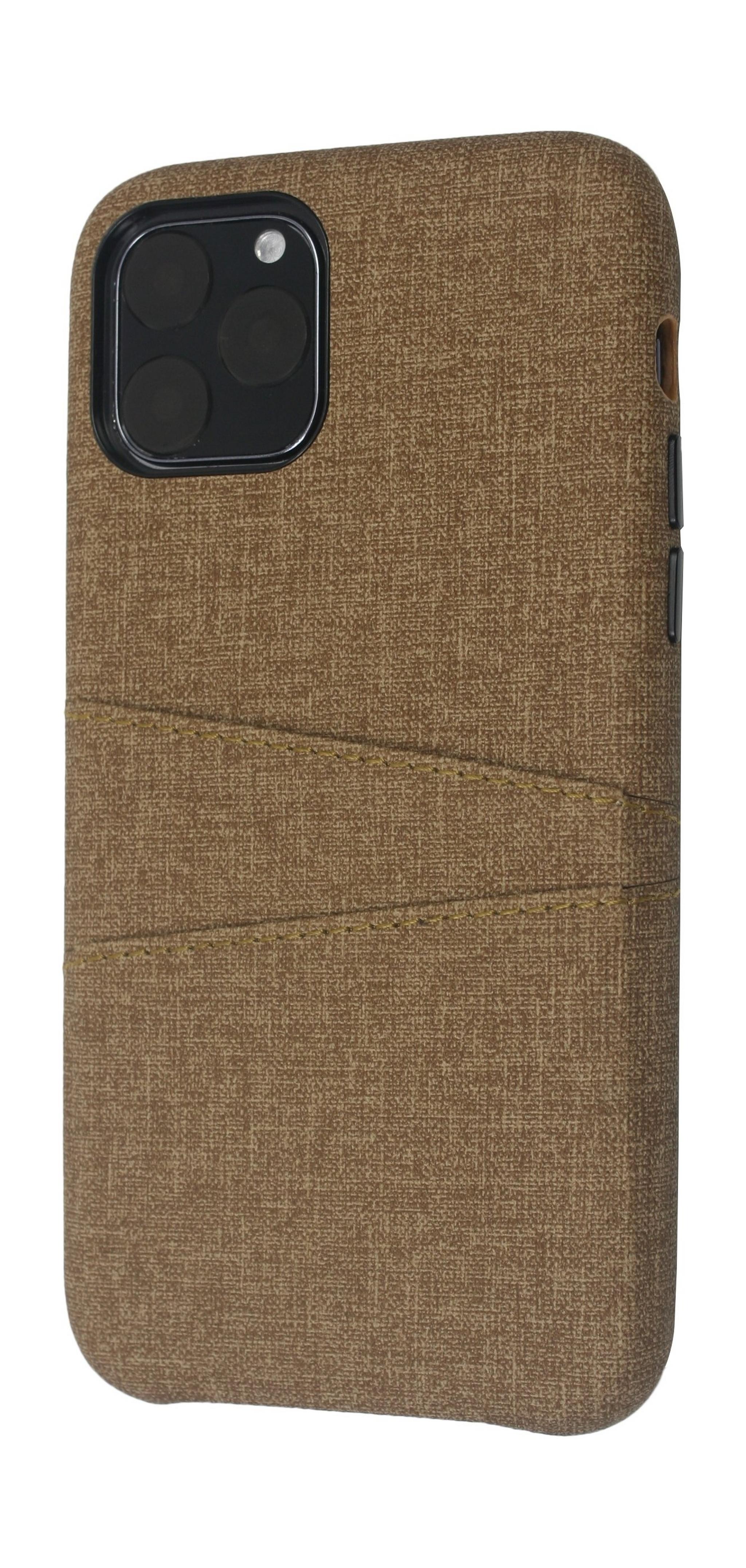 EQ iPhone 11 Pro Blank Pocket Back Case - Brown
