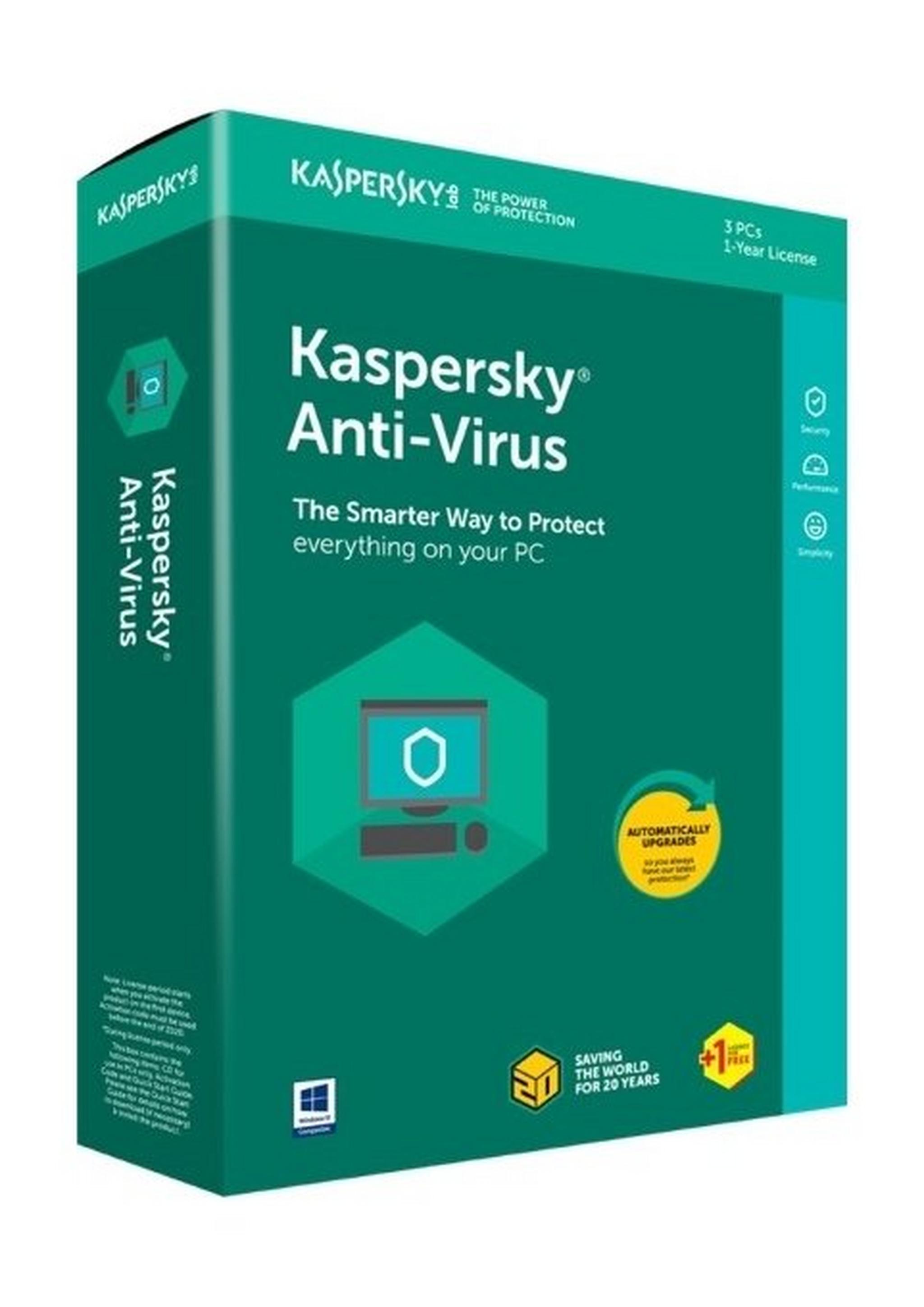 Kaspersky Anti Virus 2020 - 1+1 User