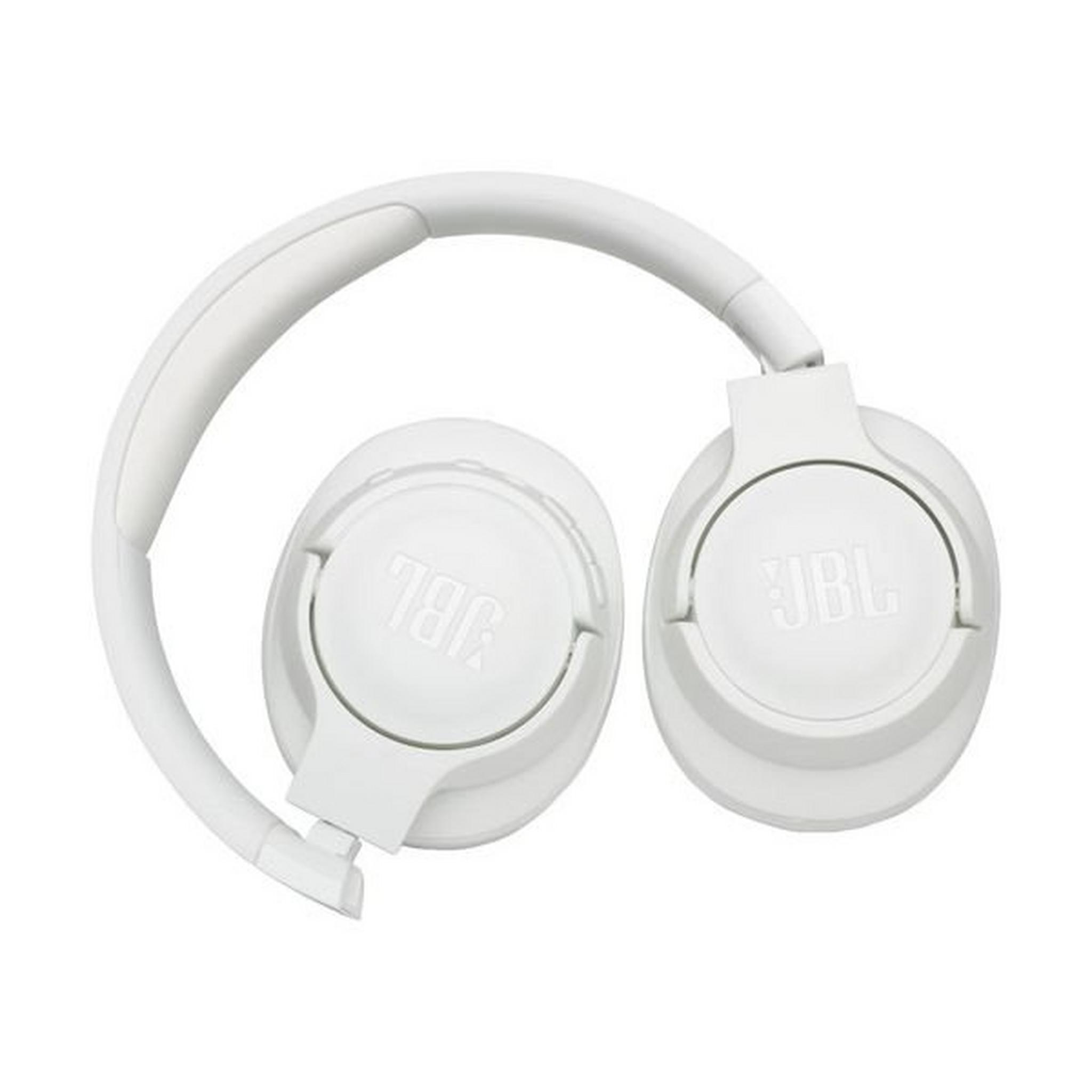 JBL Tune 750BTNC Noise-Canceling Wireless Over-Ear Headphones - White