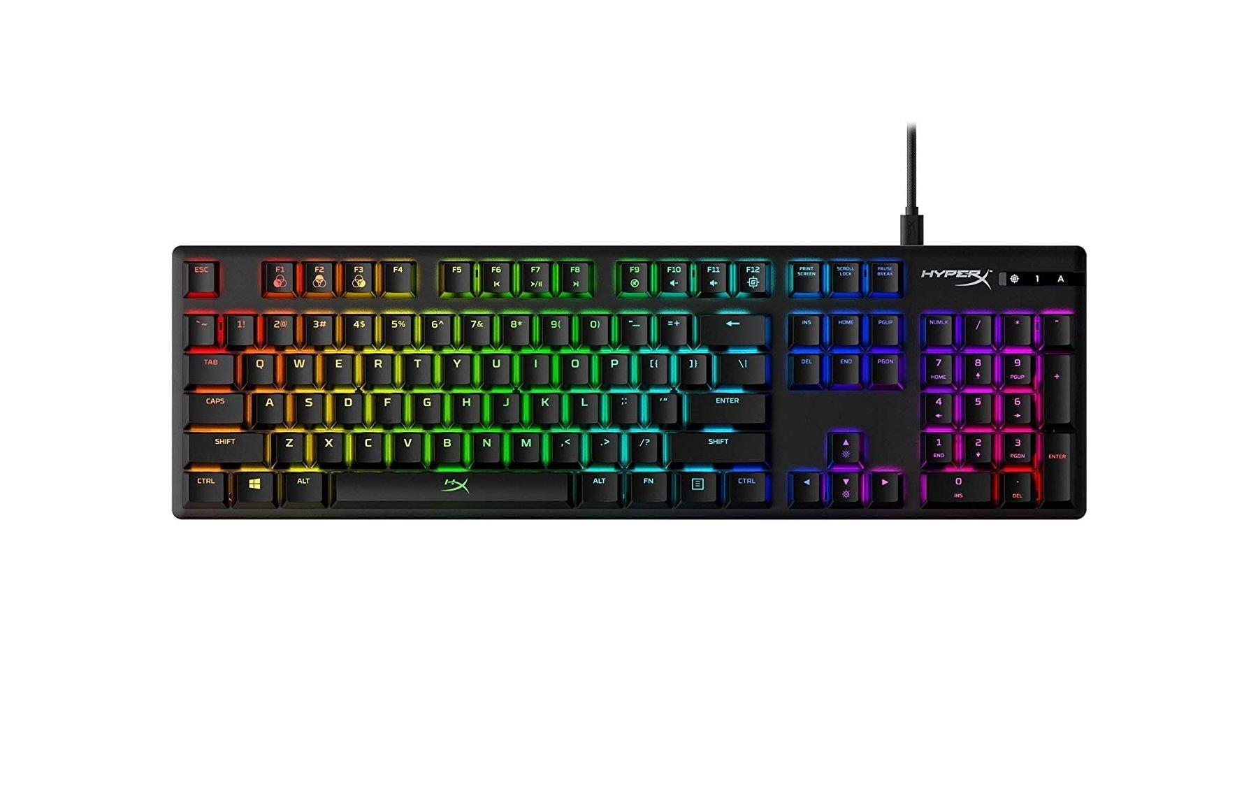 Buy Hyperx alloy origins mechanical wired gaming keyboard in Saudi Arabia