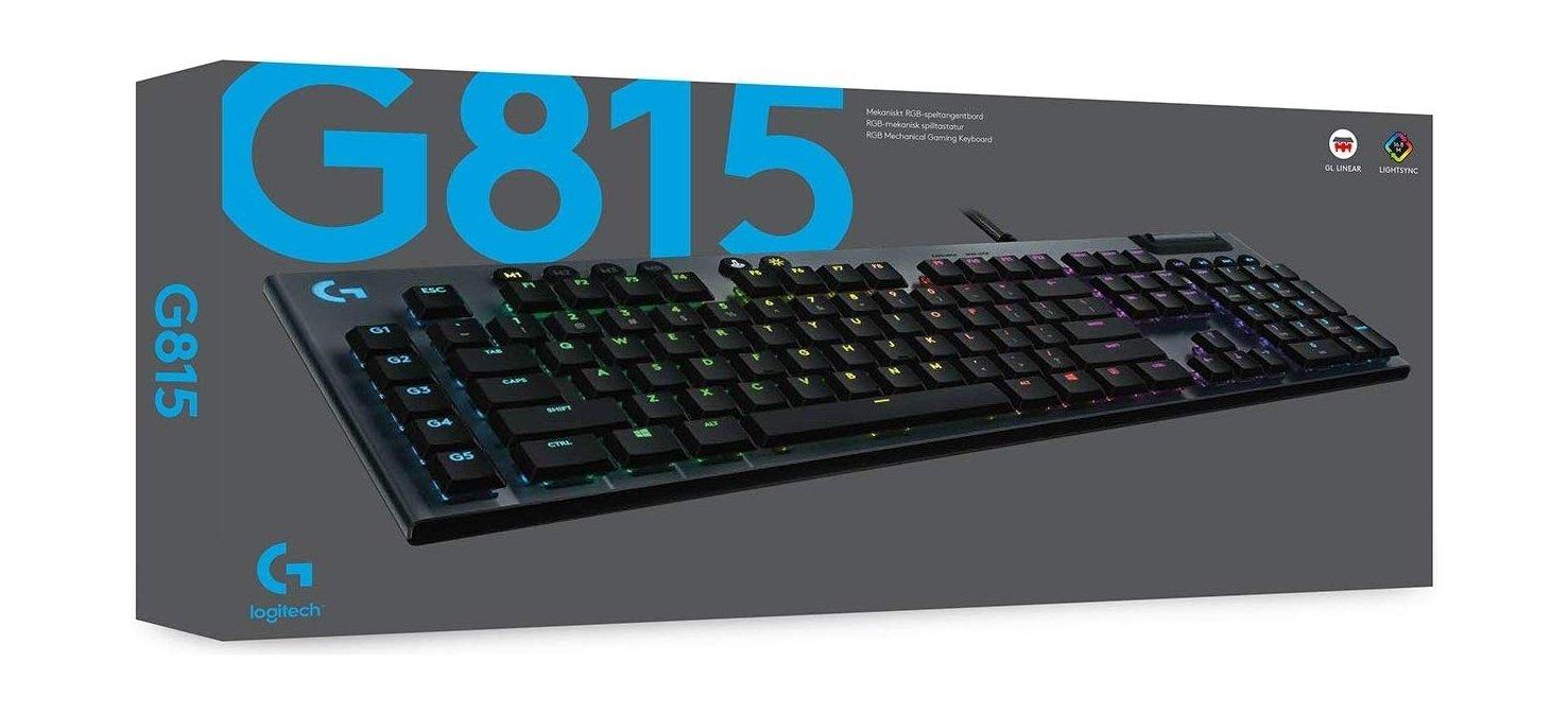 Logitech G815 LightSync RGB Mechanical Gaming Keyboard - Black