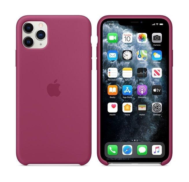 iPhone 11 Pro Max Silicone Case - Pomegranate