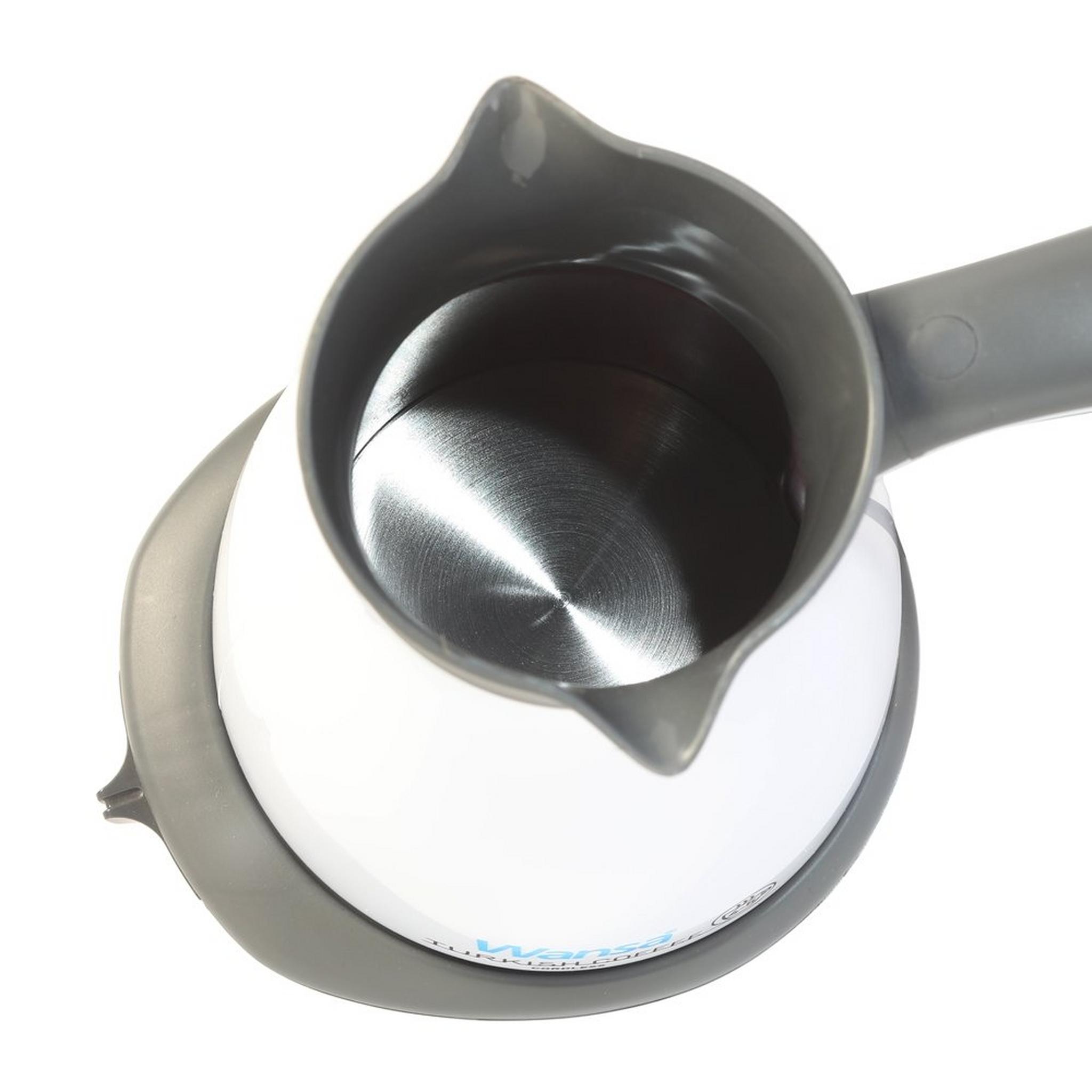 ماكينة تحضير القهوة التركية من ونسا، 550 واط، 0.33 لتر، TCM-2020 - أبيض