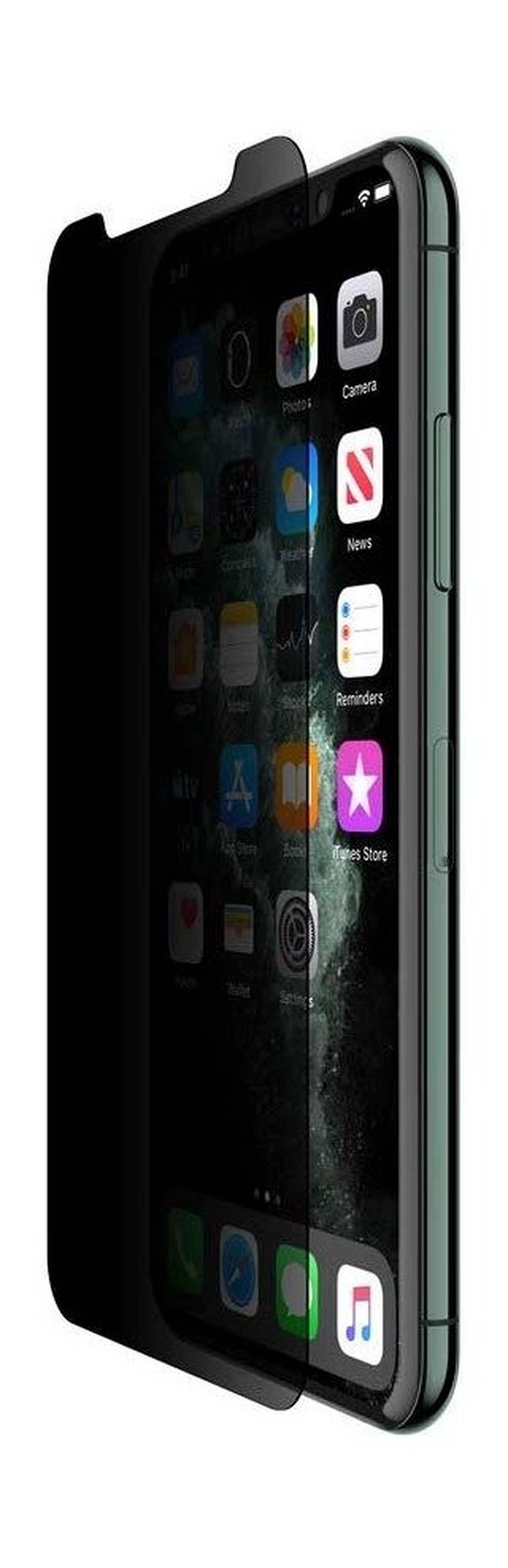 واقي الشاشة بيلكين إنفيزي جلاس لهاتف أيفون 11 – أسود