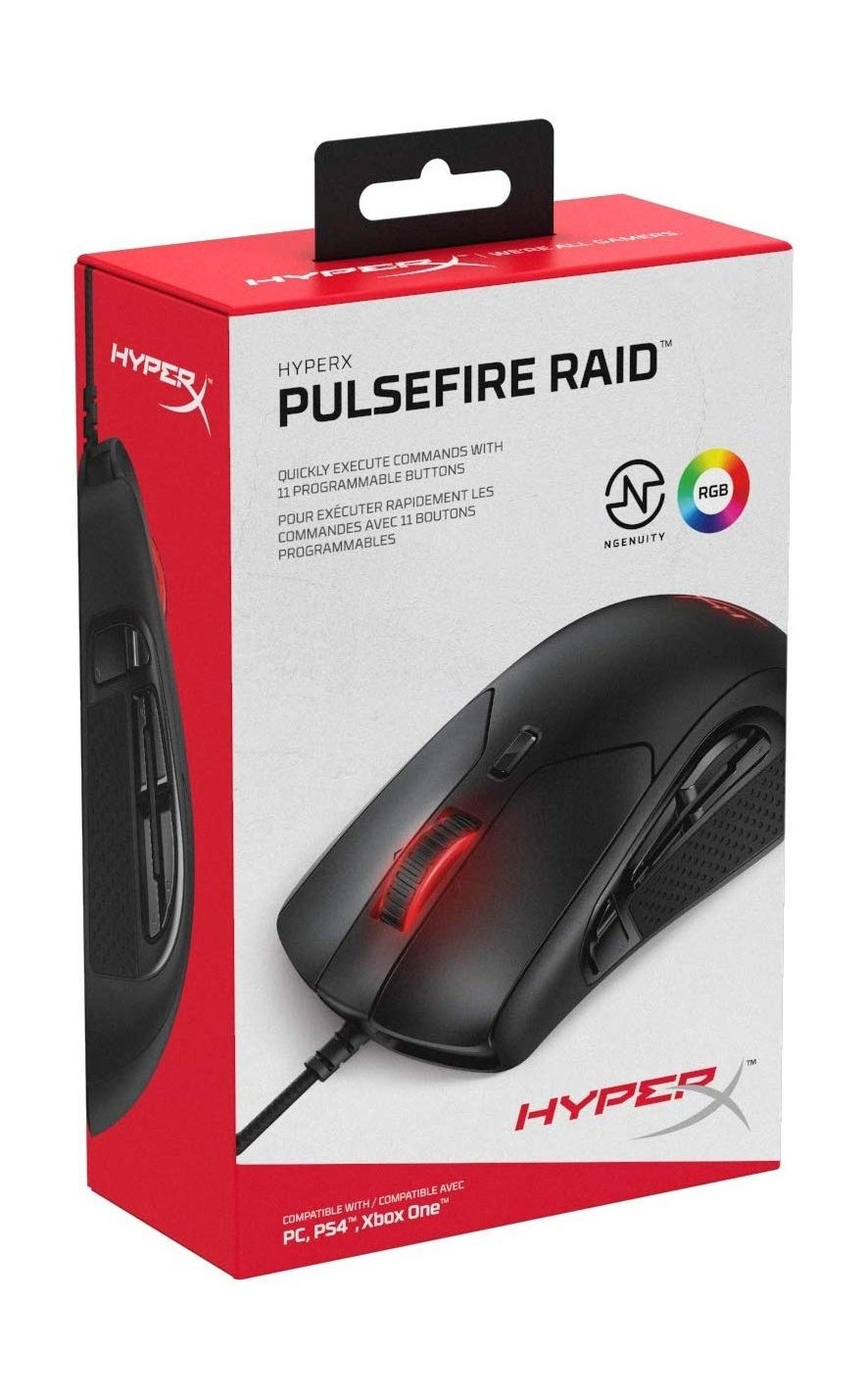 HyperX Pulsefire Raid Wired Gaming Mouse  - Black