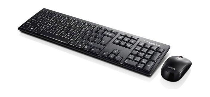 Buy Lenovo 100 wireless combo keyboard and mouse (gx30s99500) - black in Kuwait