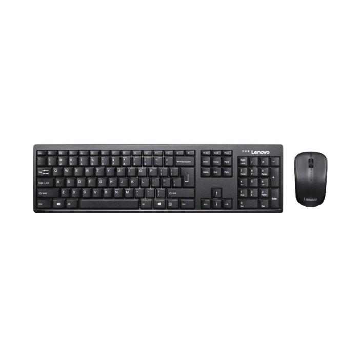 Lenovo 100 Wireless Combo Keyboard and Mouse (GX30S99500) - Black