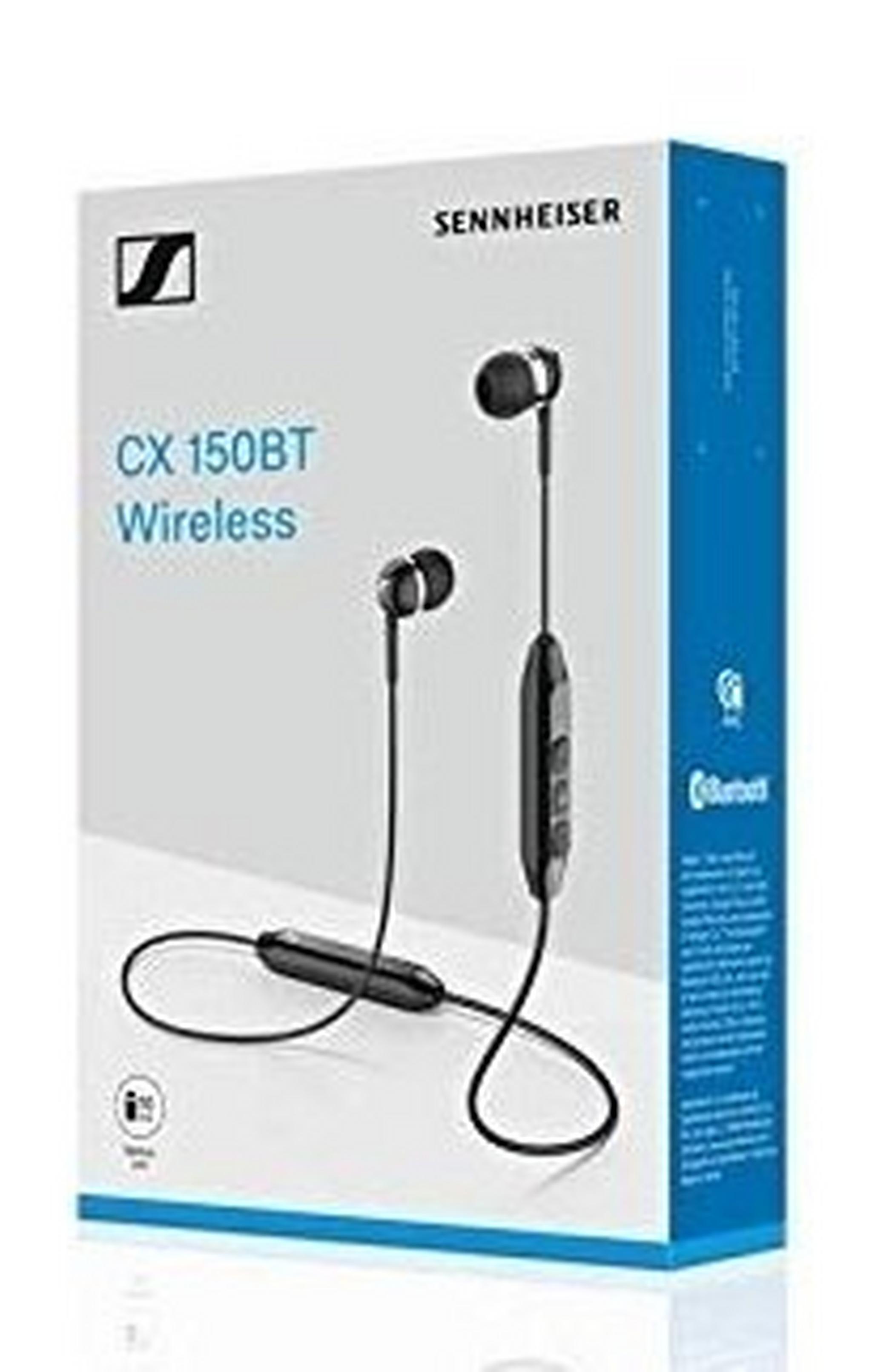 Sennheiser CX 150BT in Ear Wireless Black Headphone - Black