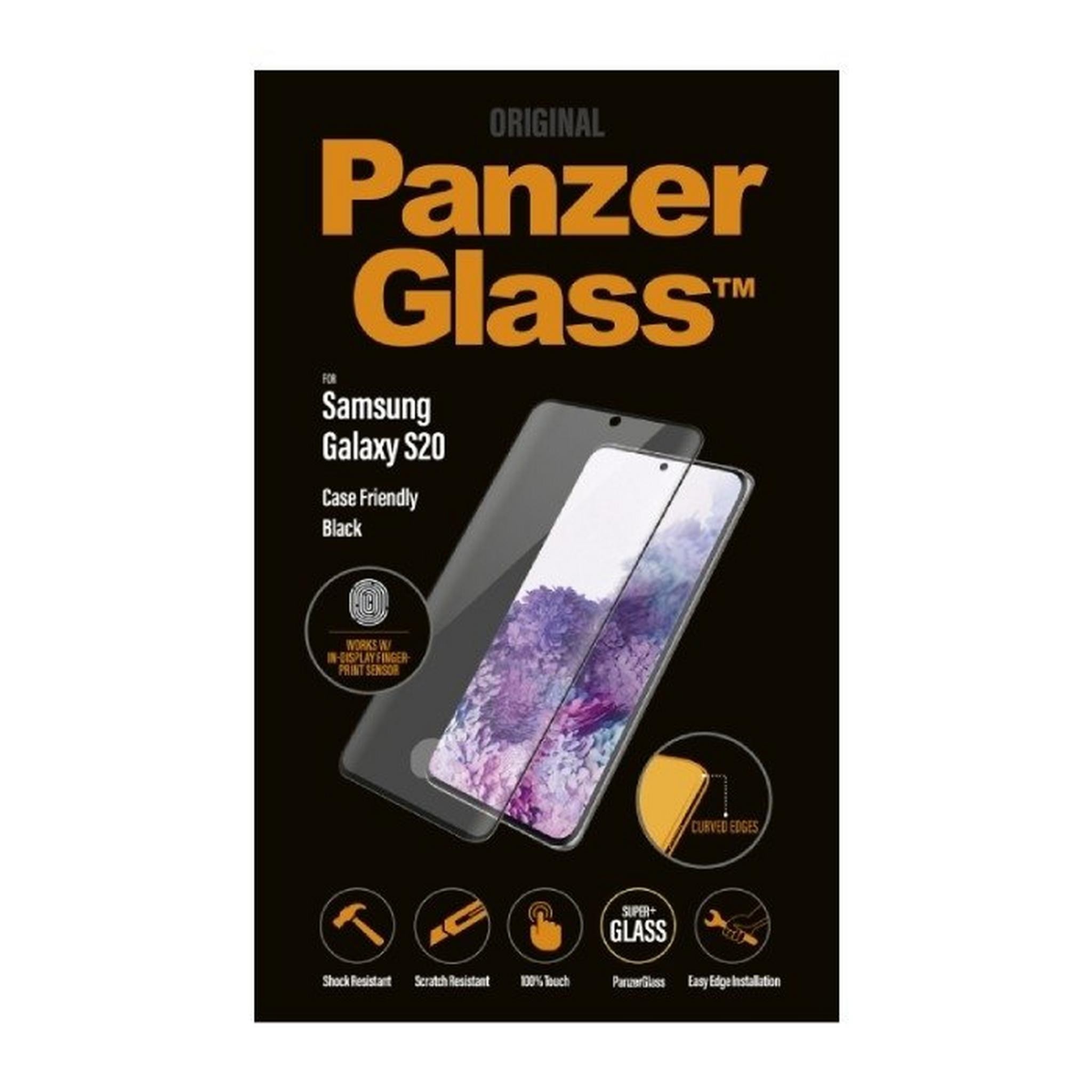 Panzer Samsung Galaxy S20 Tempered Glass Screen Protector - Black
