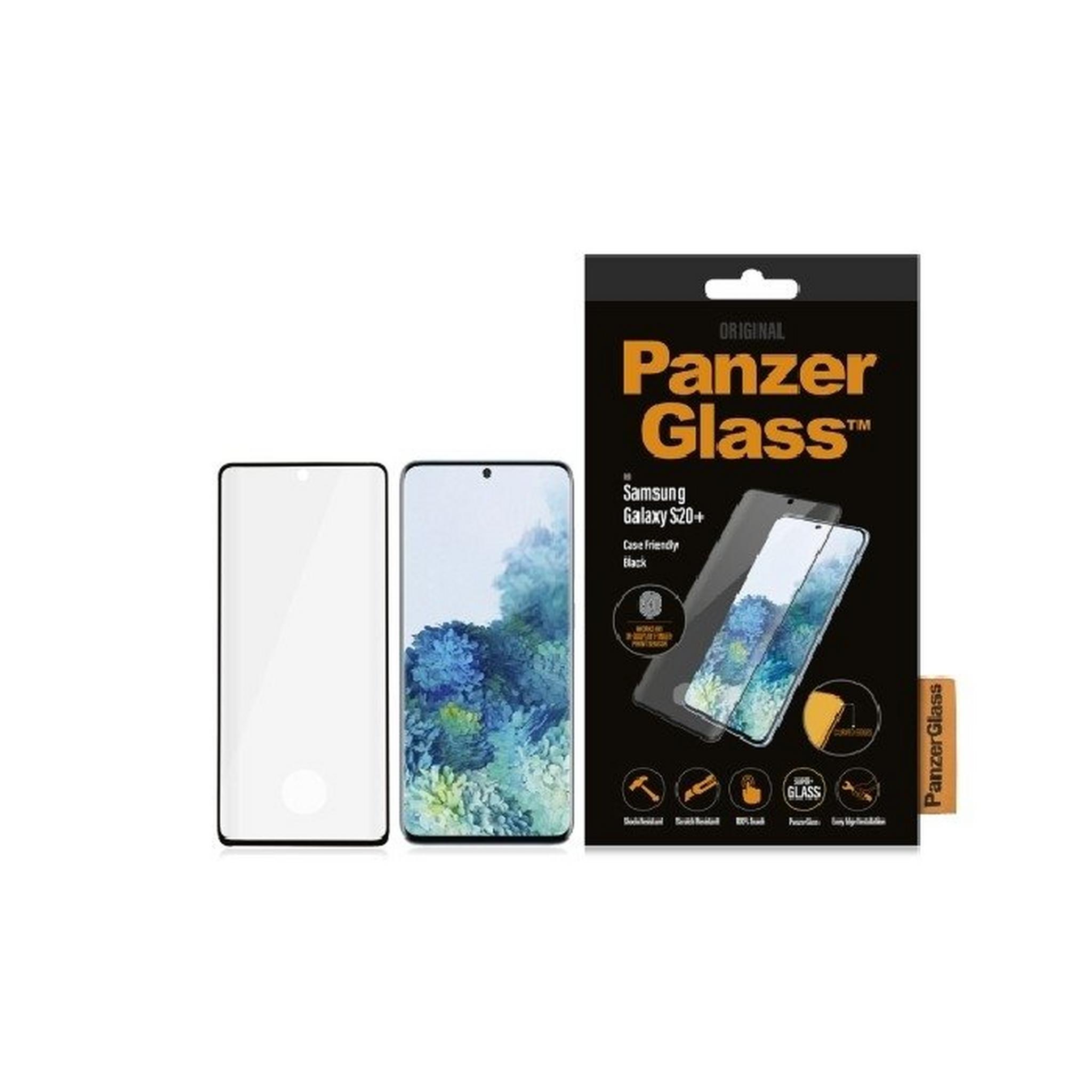 Panzer Samsung Galaxy S20+ Tempered Glass Screen Protector - Black
