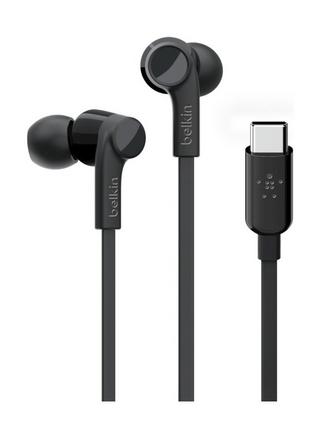 Buy Belkin rockstar headphones with usb-c connector - black in Kuwait