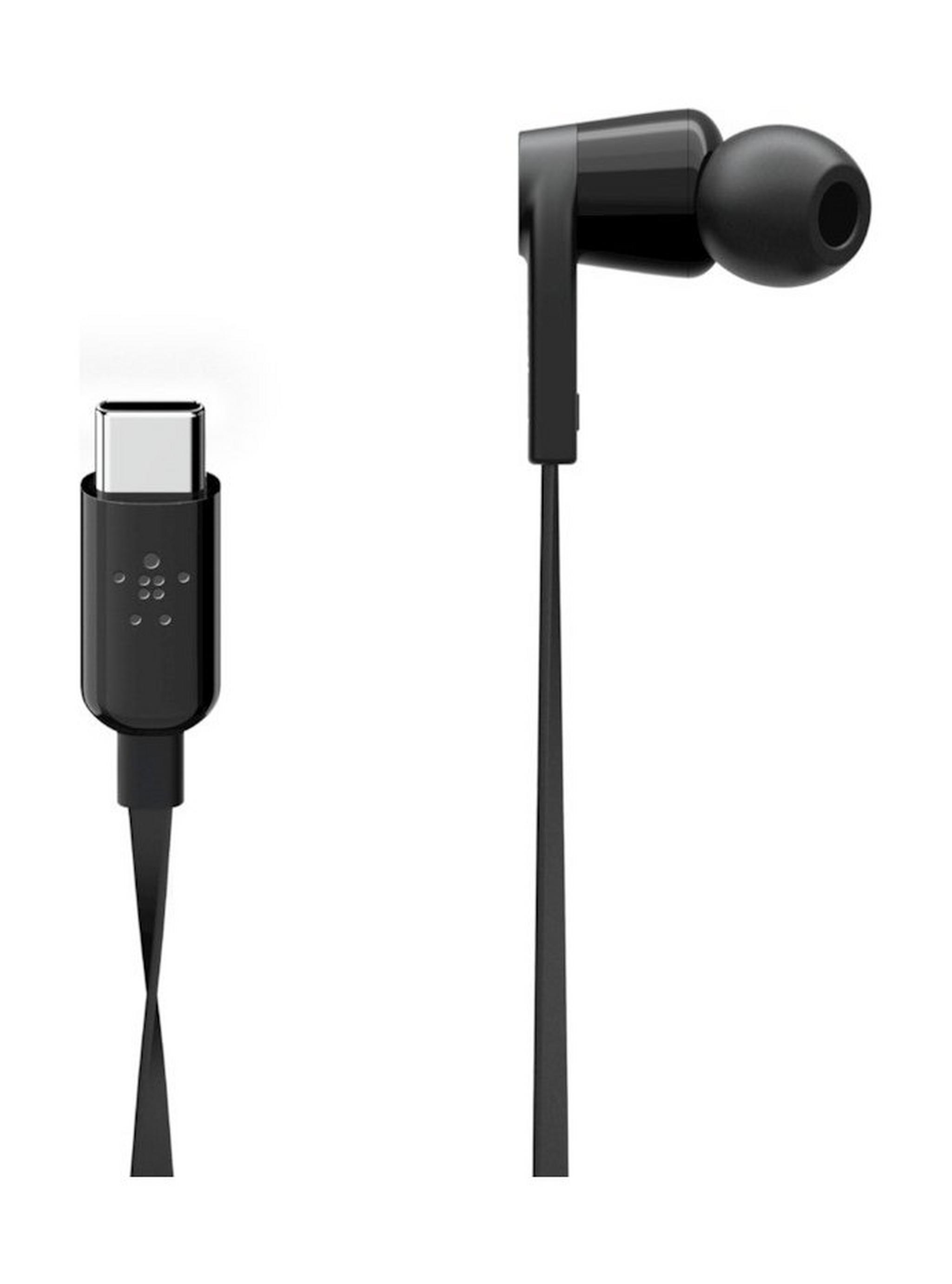 Belkin Rockstar Headphones with USB-C Connector - Black