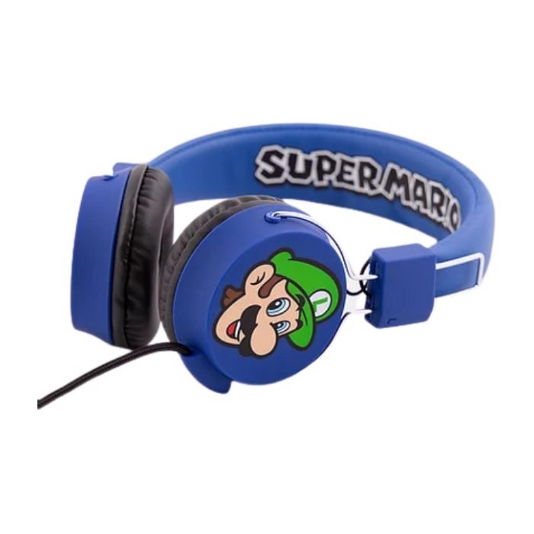 OTL Super Mario and Luigi Wired Tween Kids Headphones - Blue