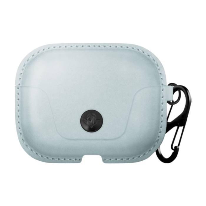 Twelve South AirSnap Pro Leather Case for AirPods Pro - Slate Blue