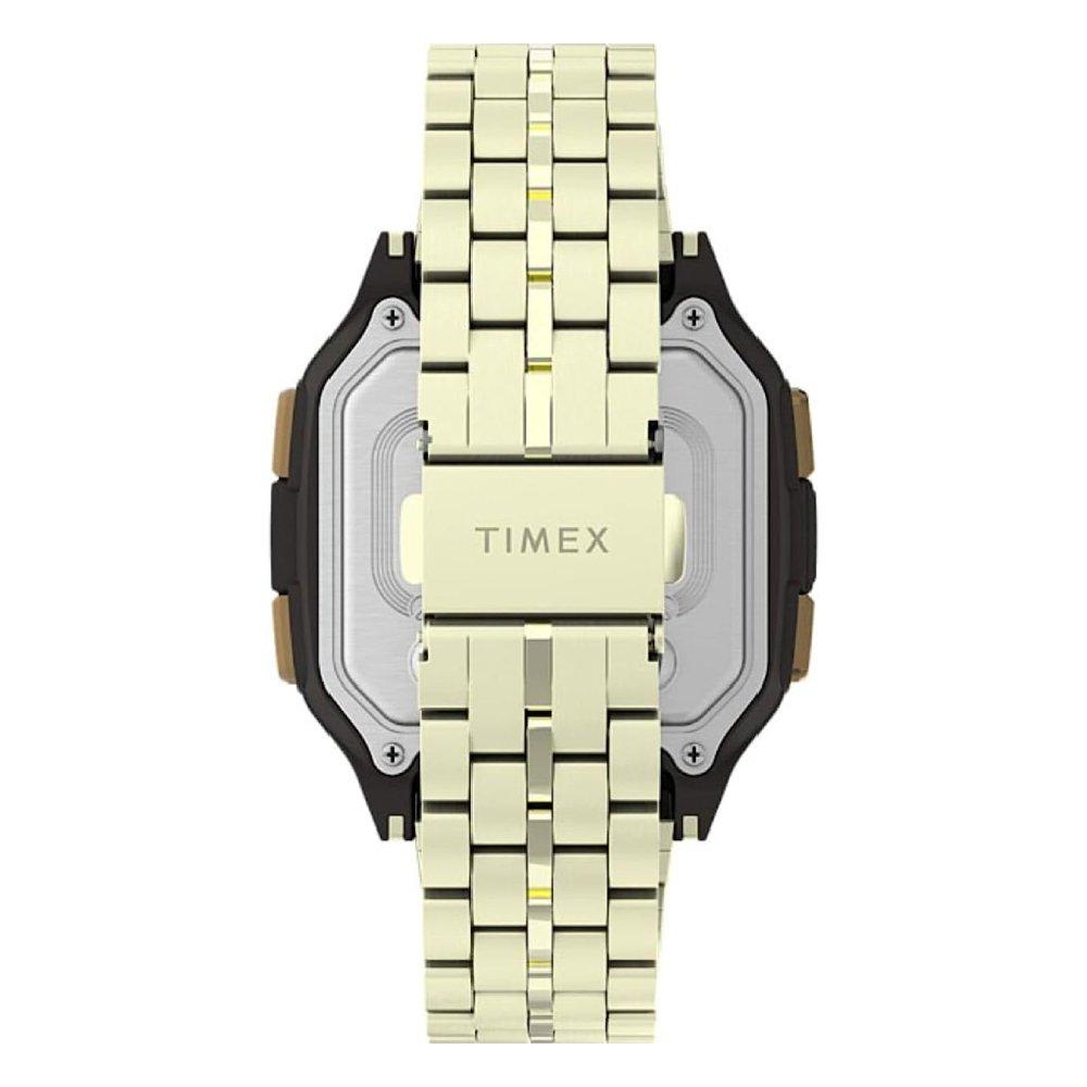 TIMEX Watch for Men, Digital, 47mm, Stainless Steel Strap, TW2U17100 - Gold