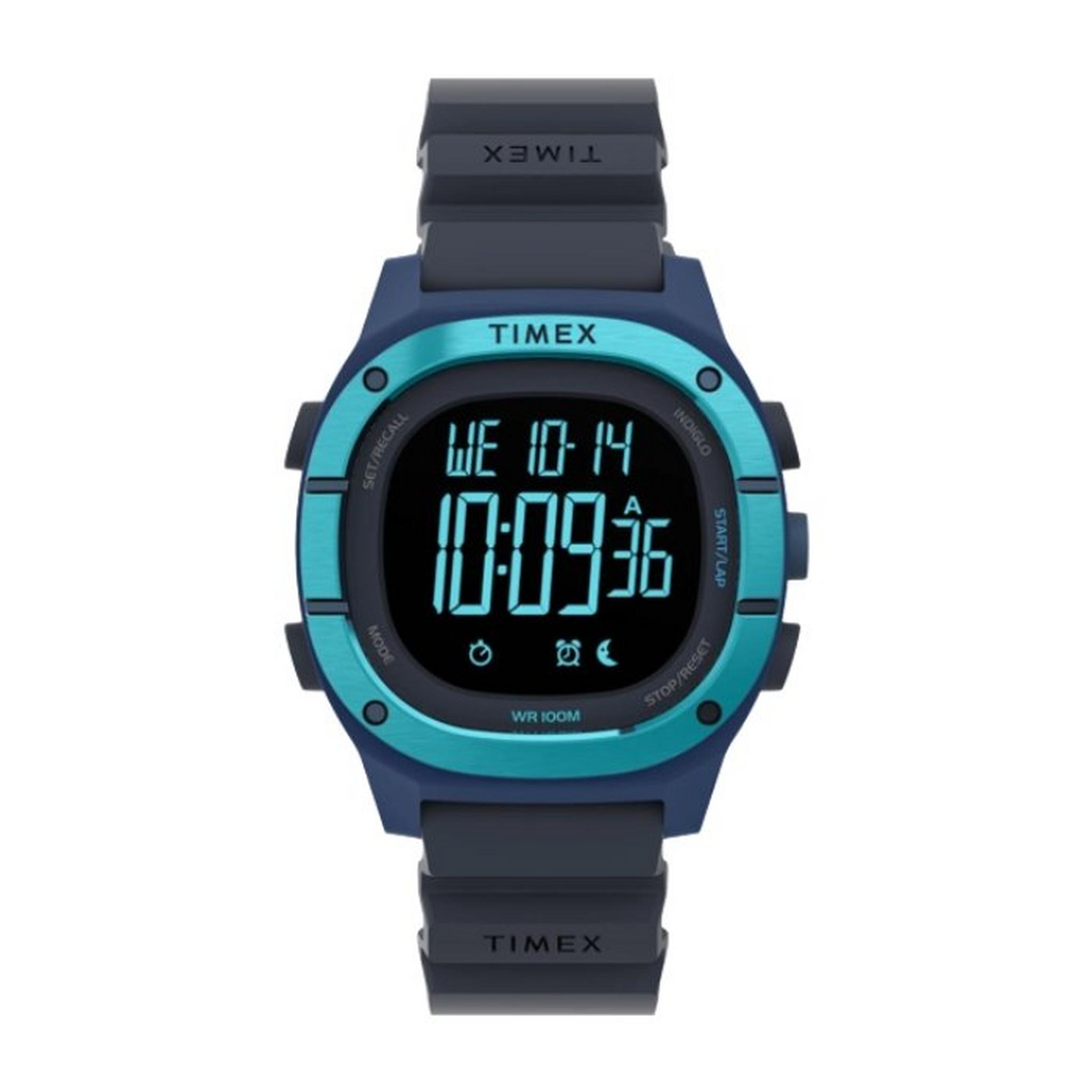 Timex 40mm Digital Men's Silicone Strap Watch (TW5M35500)