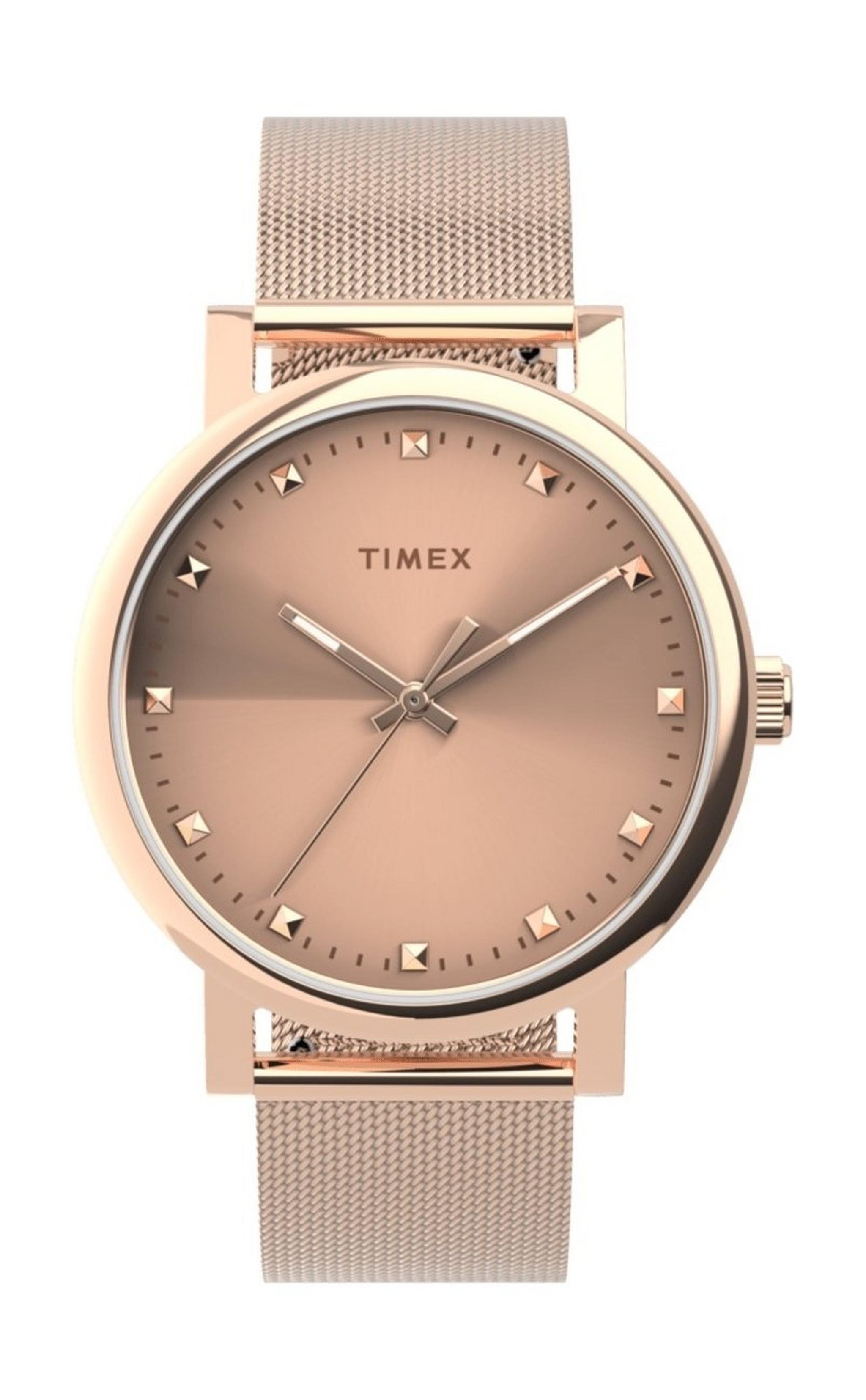 Timex 38mm Casual Ladies Analog Metal Watch - (TW2U05500)