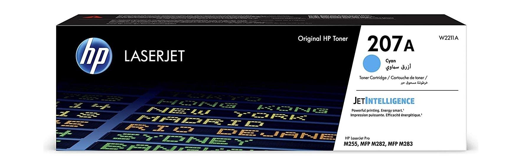 HP W2211A 207A Original LaserJet Toner Cartridge - Cyan