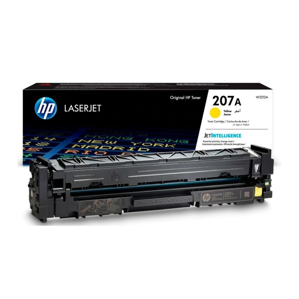 Buy Hp w2212a 207a original laserjet toner cartridge - yellow in Saudi Arabia