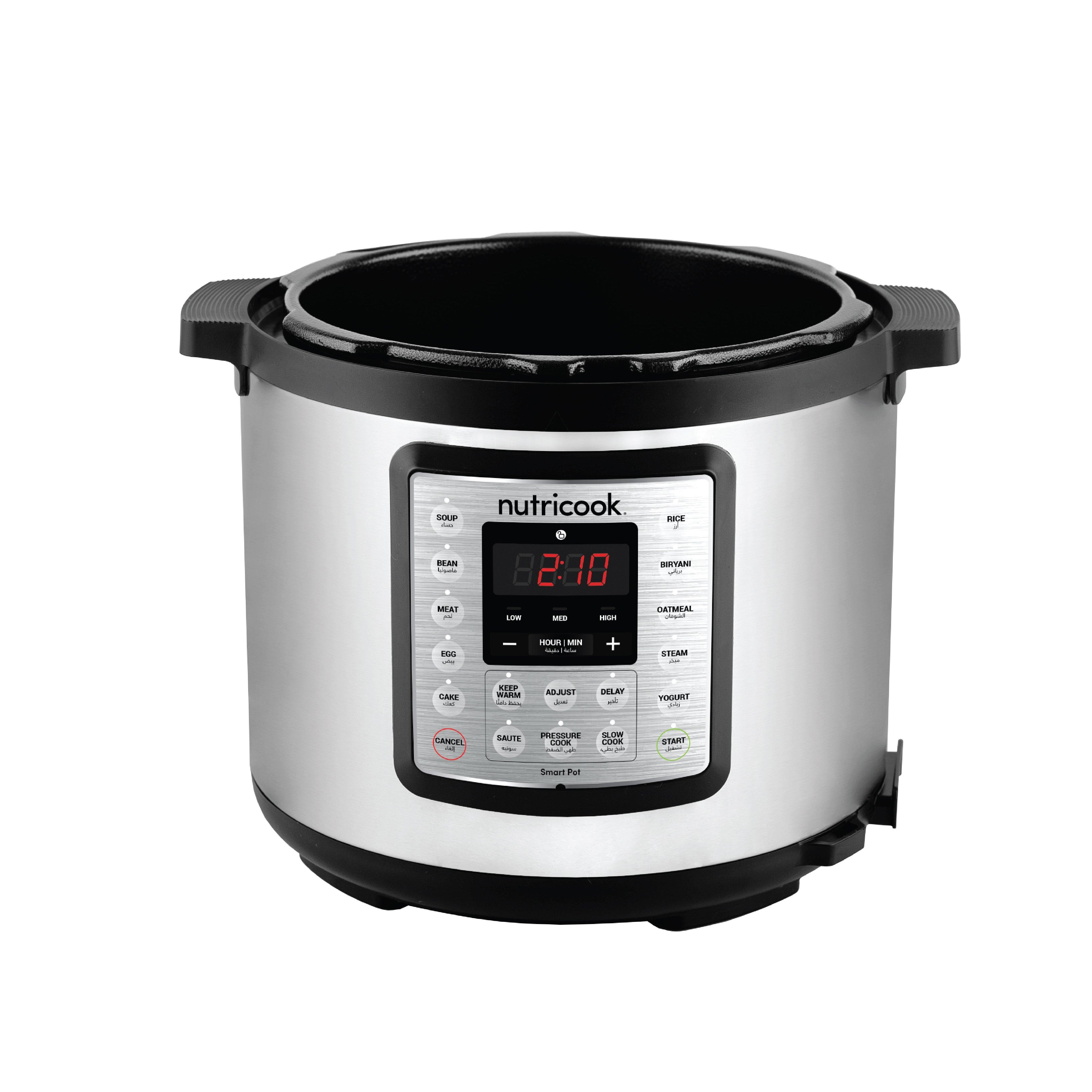 Nutricook Smart Pot Pressure Cooker Eko, 1000W, 6L, NC-SPEK6 - Stainless Steel