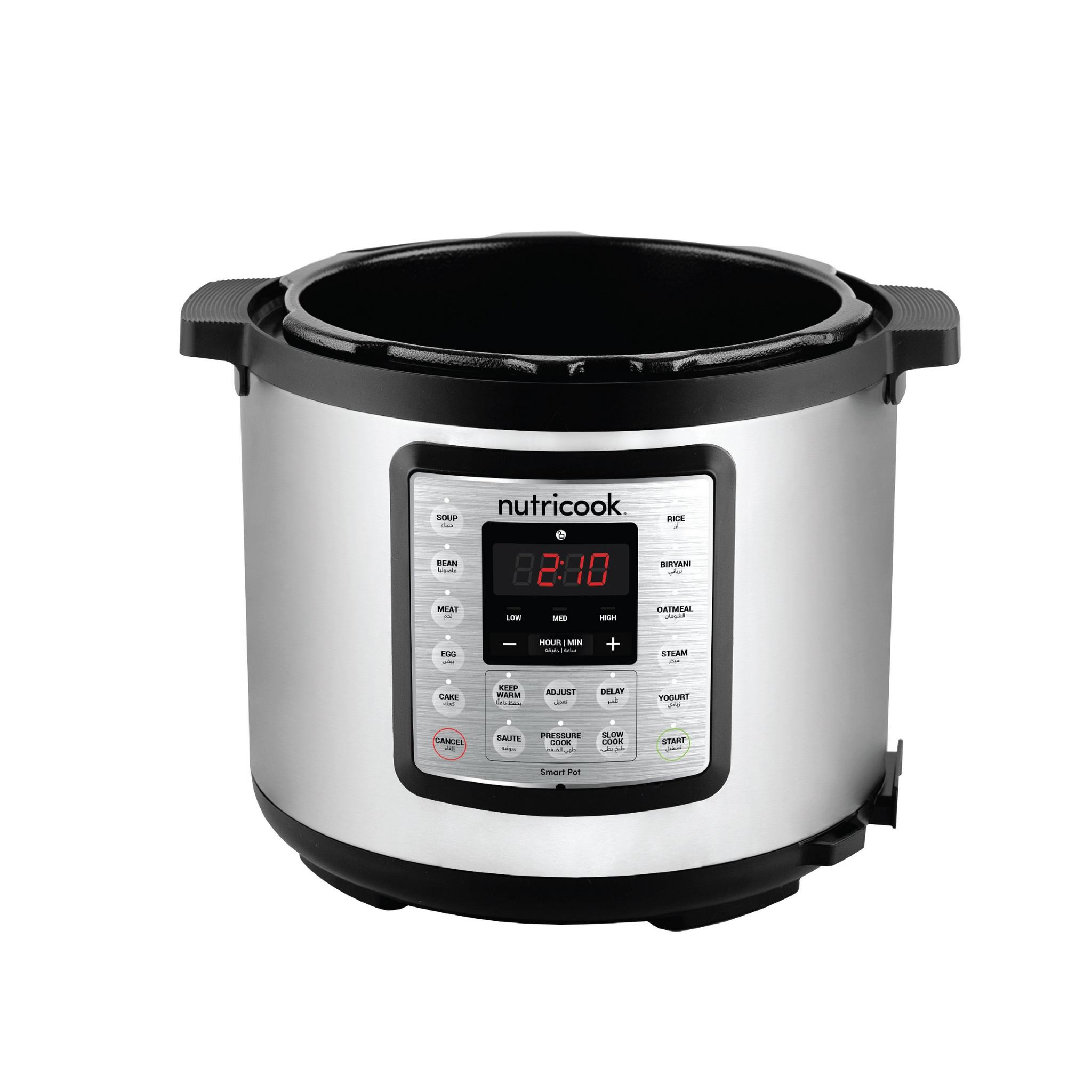 NutriCook Smart Pot Eko Pressure Cooker 6L 1000W - (NC-SPEK6)