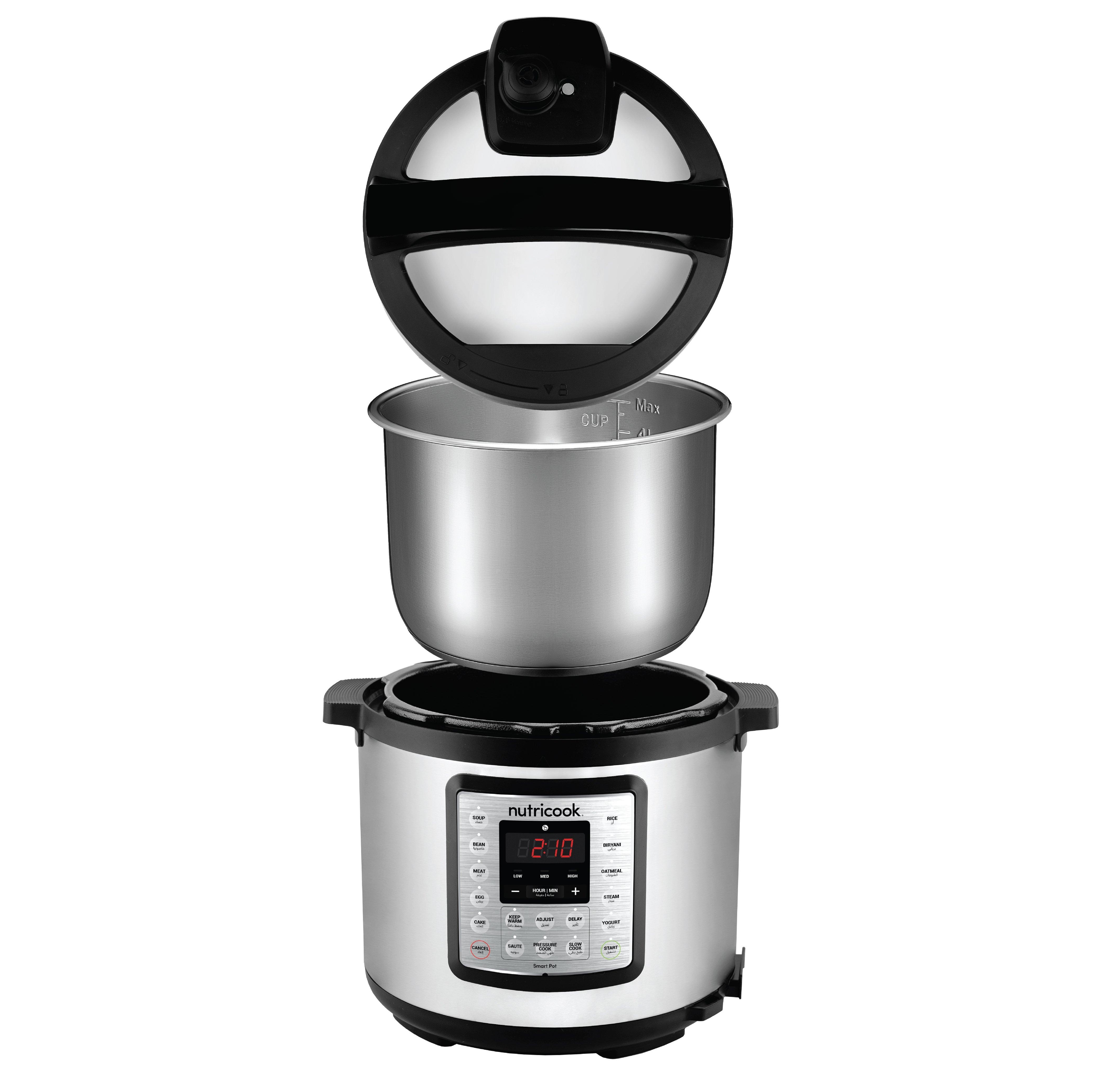 Nutricook Smart Pot Pressure Cooker Eko, 1000W, 6L, NC-SPEK6 - Stainless Steel